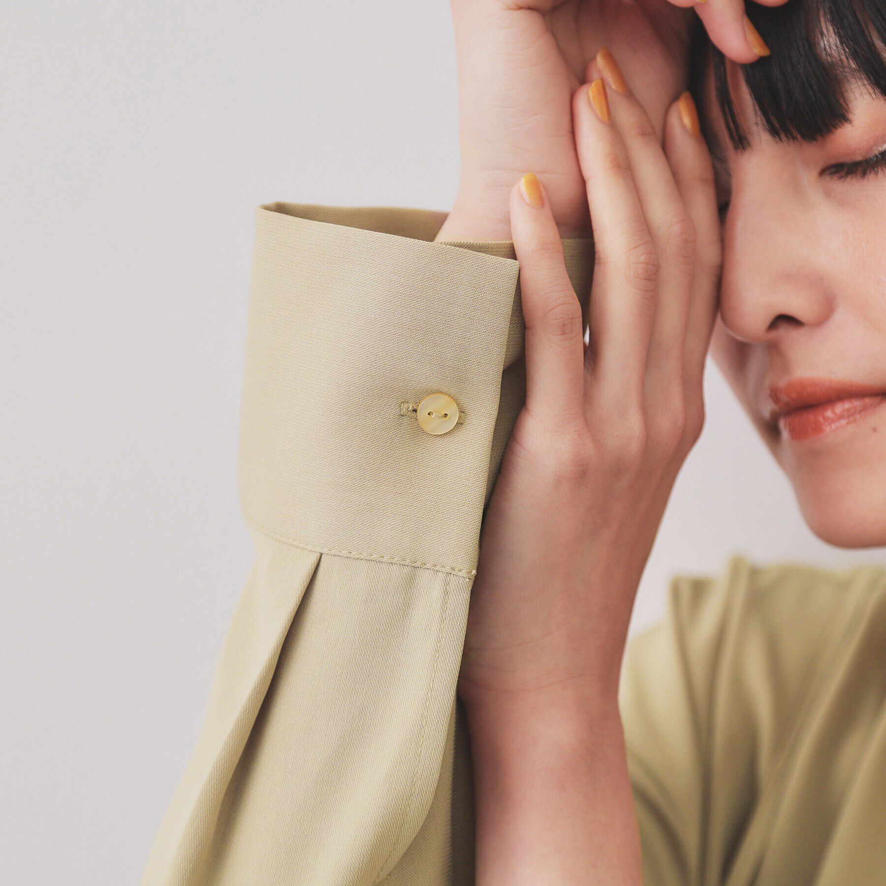 OPAQUE.CLIP「《andGIRL掲載》ビスチェセットシャツワンピース【洗濯機洗い可】」|ワンピース|