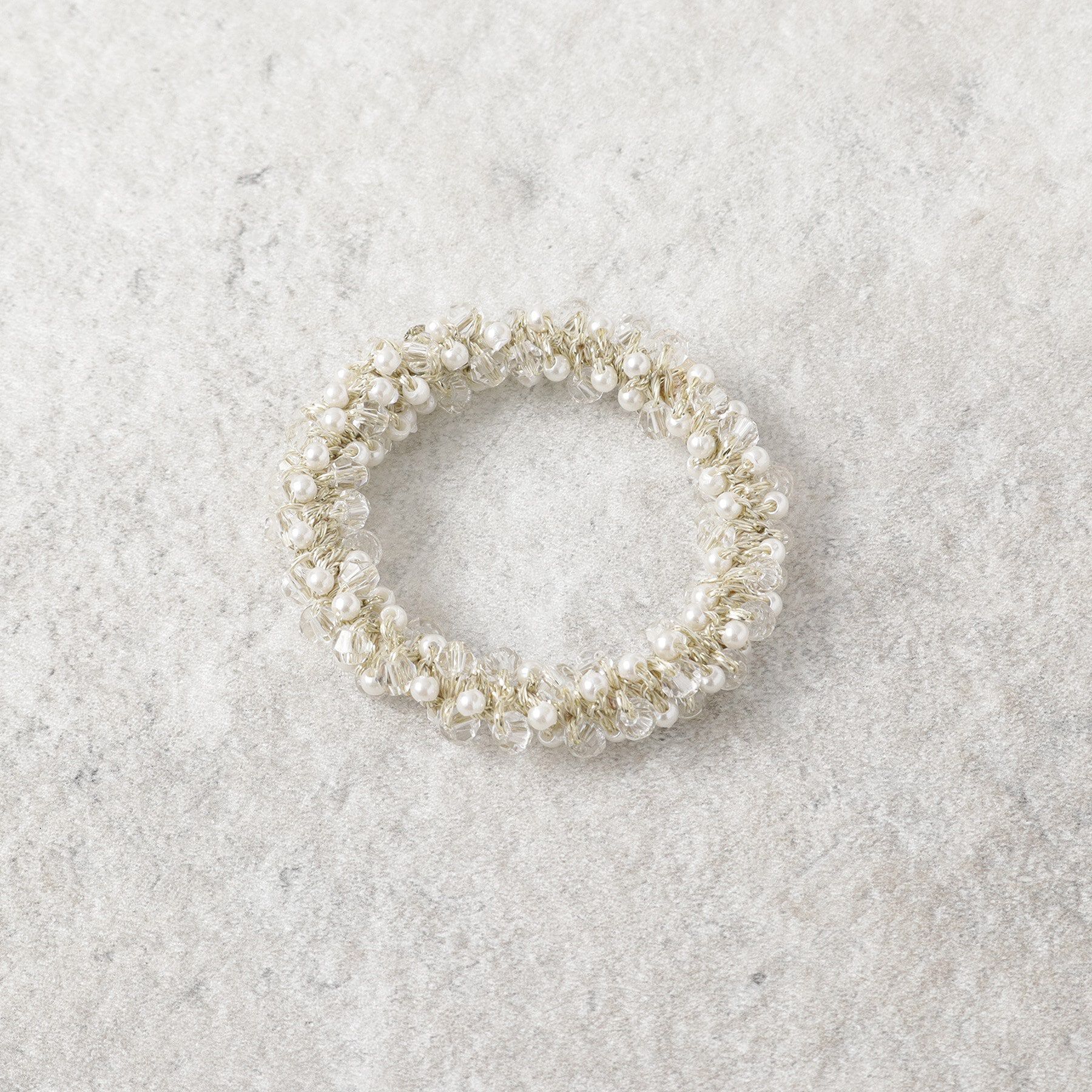 OPAQUE.CLIP「キラキラヘアゴム」|その他|オフホワイト(103