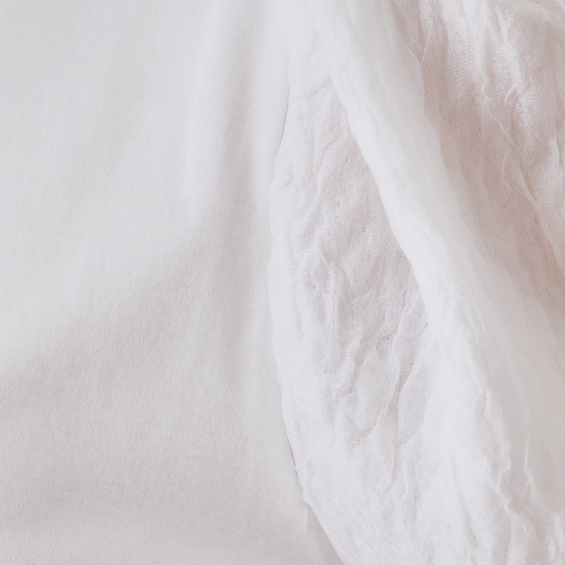 OPAQUE.CLIP「ふくれドッキングスリーブトップス【洗濯機洗い可】」|Tシャツ・カットソー|