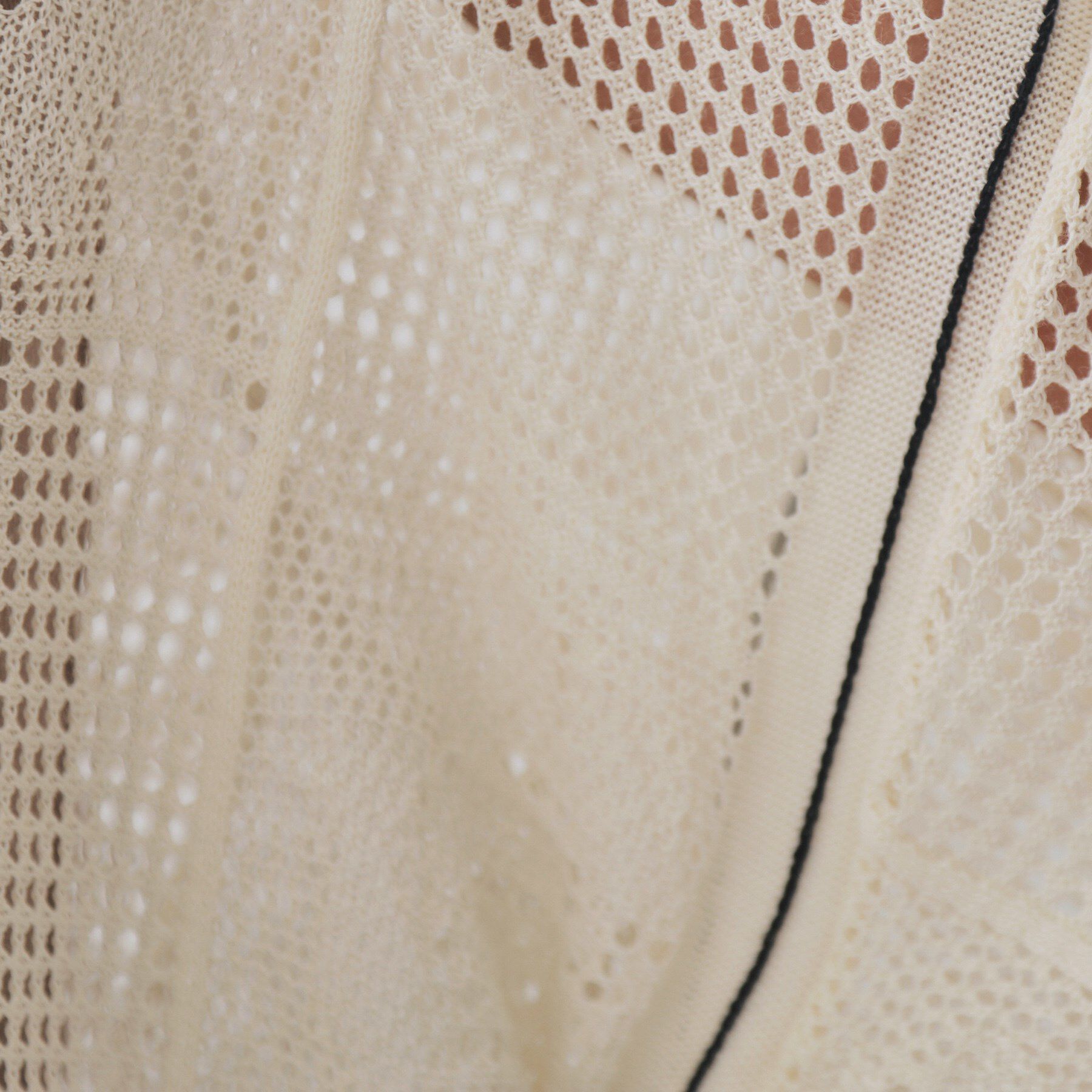 OPAQUE.CLIP「麻混モチーフ柄スカシニット【洗濯機洗い可】」|ニット・セーター|