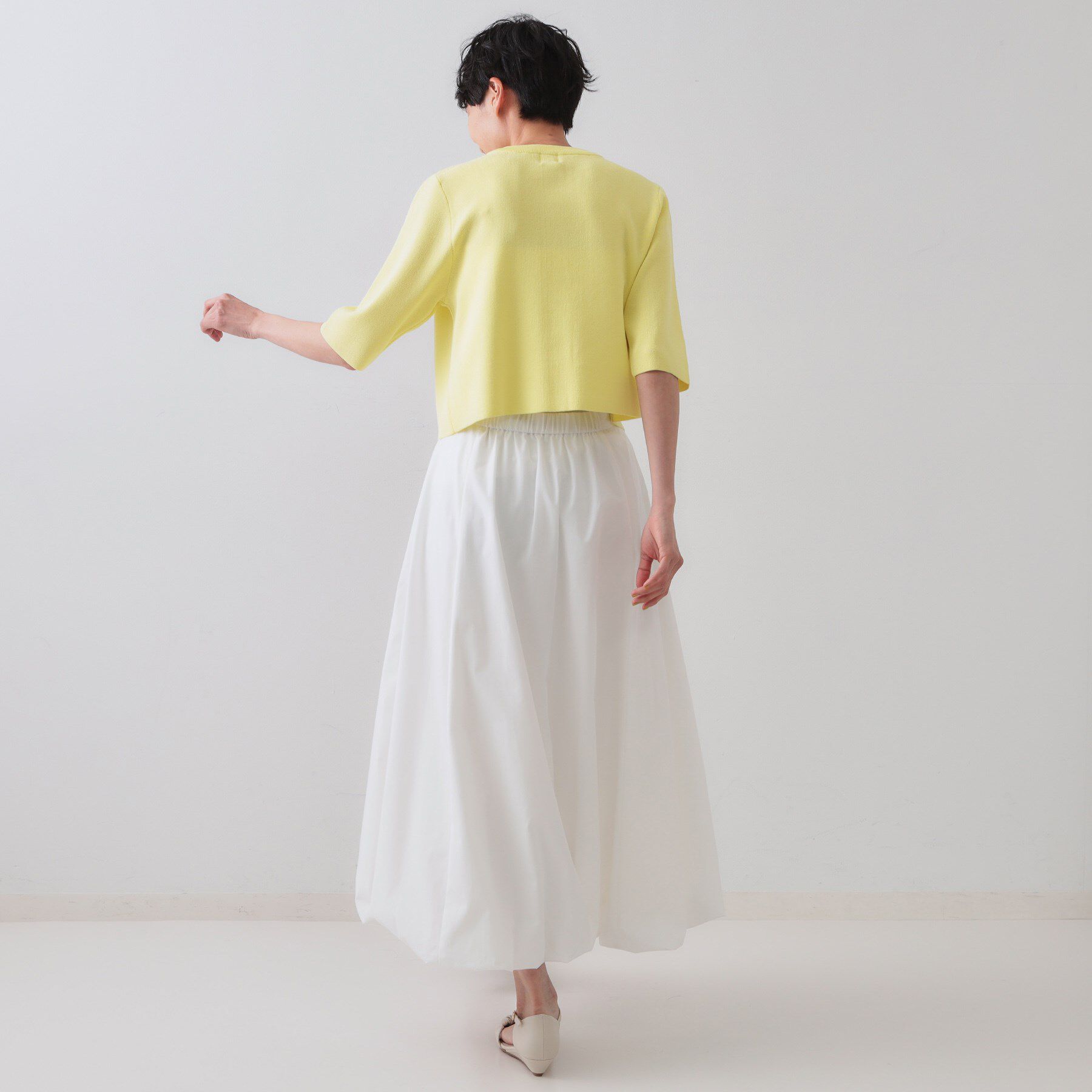 OPAQUE.CLIP「ショートニットカーディガン【洗濯機洗い可】」|カーディガン|