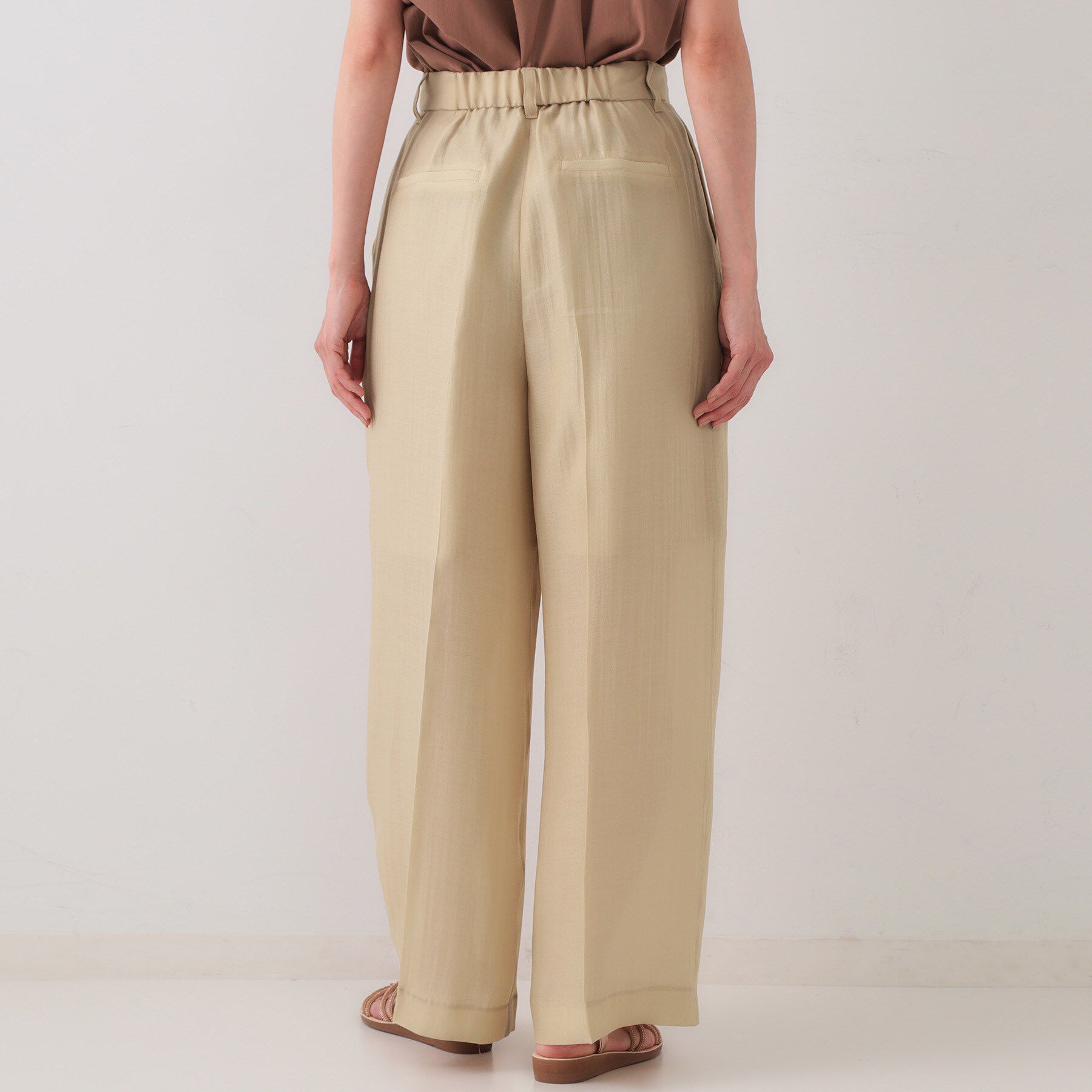 OPAQUE.CLIP「シアータックワイドパンツ【洗濯機洗い可】」|その他|