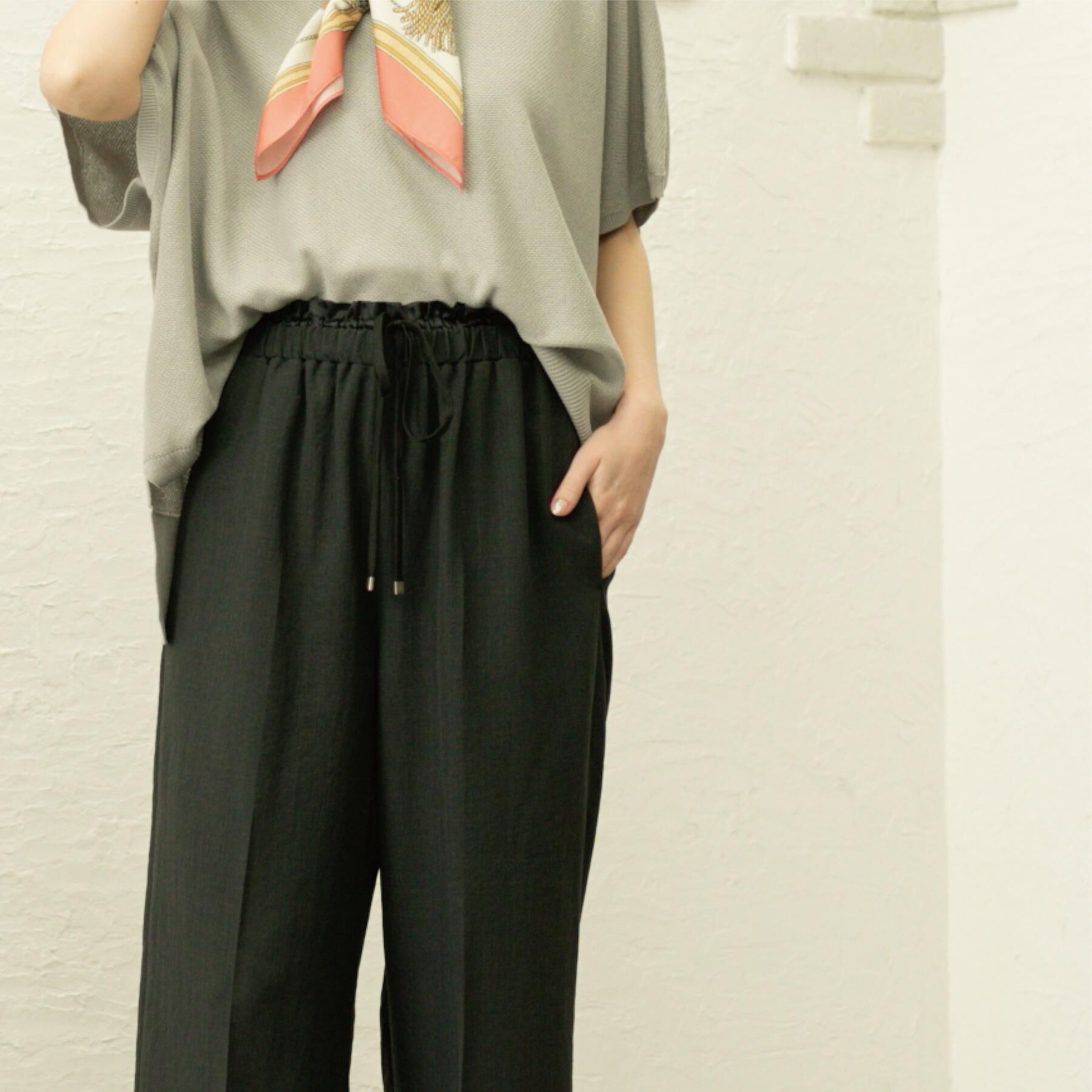 OPAQUE.CLIP「ウエストサテン使いイージーワイドパンツ【洗濯機洗い可】」|その他|