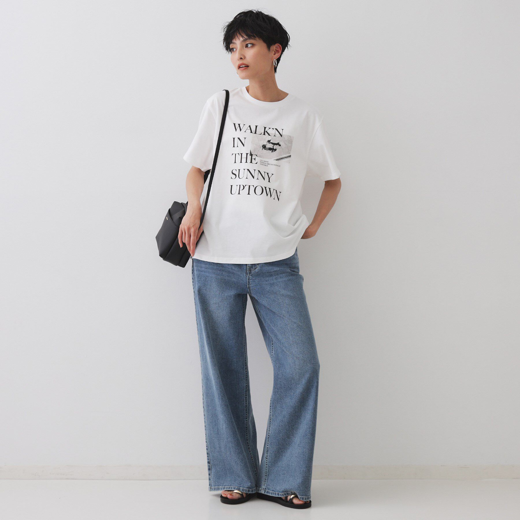 OPAQUE.CLIP「フォトプリントTシャツ【洗濯機洗い可】」|Tシャツ・カットソー|