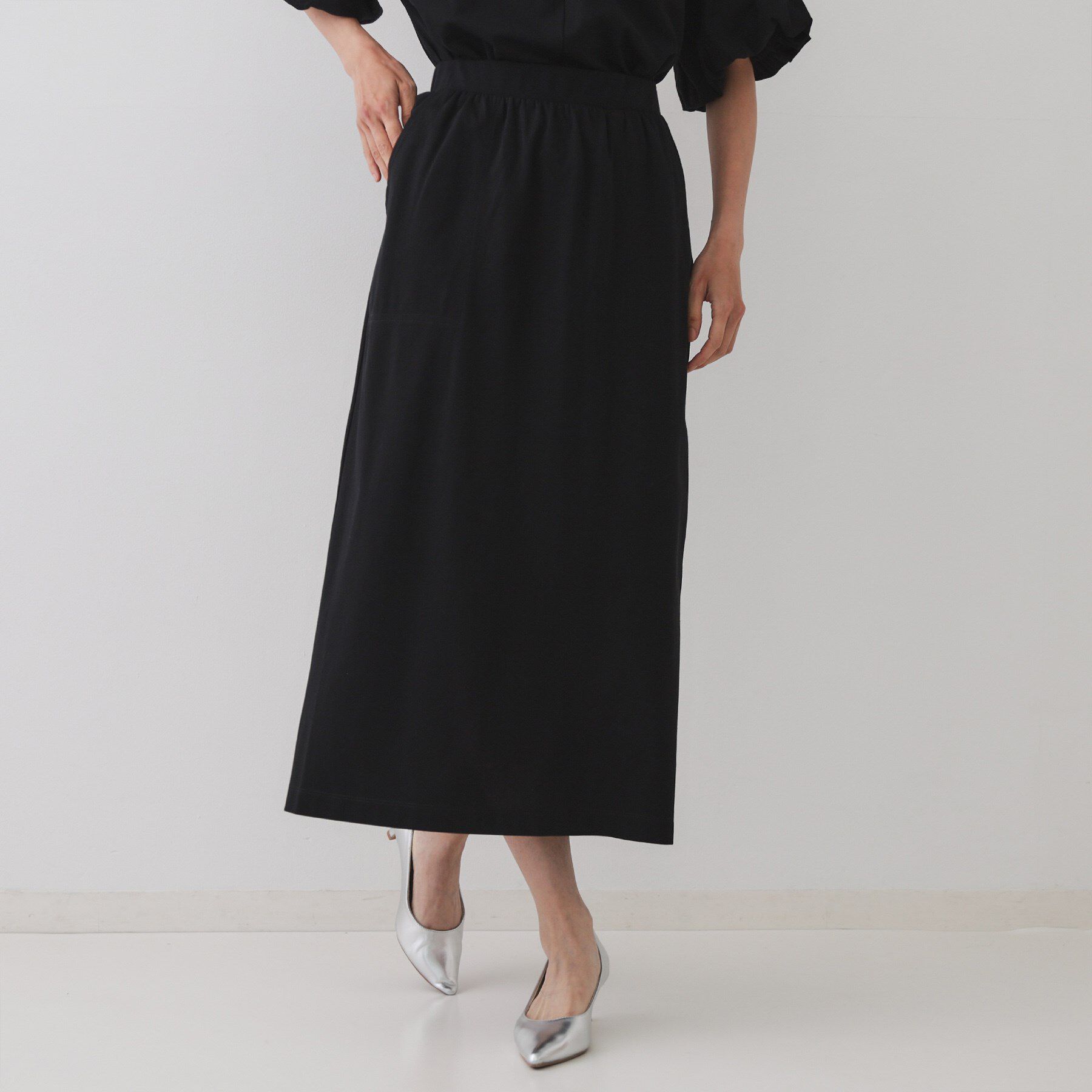 OPAQUE.CLIP「イージーナロースカート/セットアップ対応【UVケア/接触冷感/洗濯機洗い可】」|スカート|