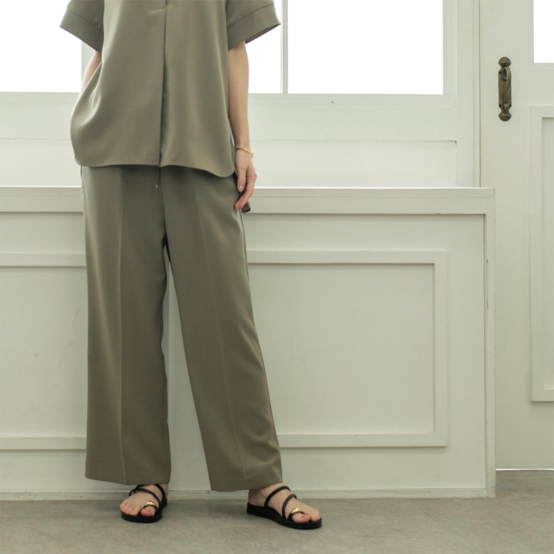 OPAQUE.CLIP「《丈が選べる/SS-LLサイズ》美脚ストレッチイージーワイドパンツ/セットアップ対応【防シワ/洗濯機」|その他|