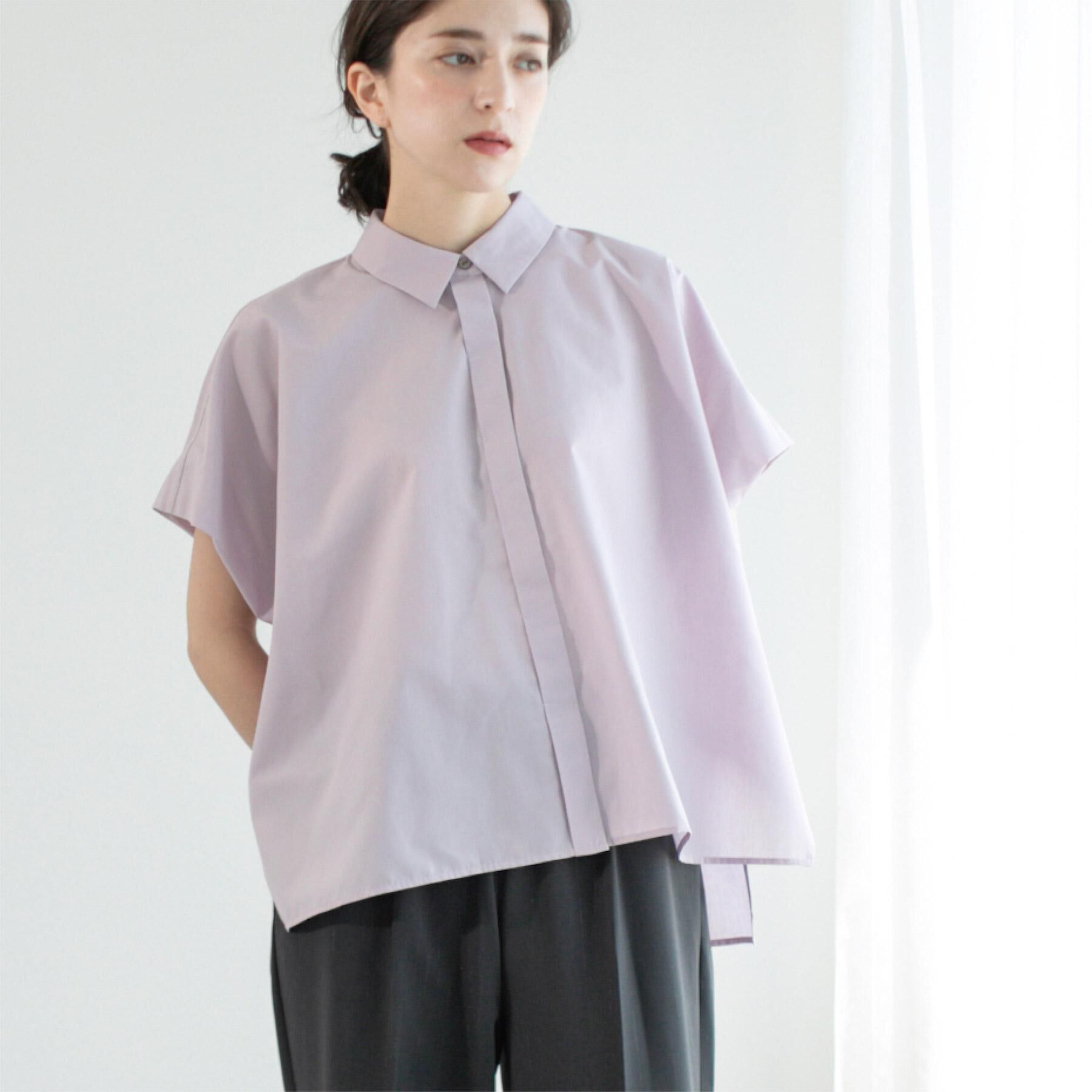 OPAQUE.CLIP「《andGIRL掲載》リラクシーシャツ【洗濯機洗い可】」|シャツ・ブラウス|