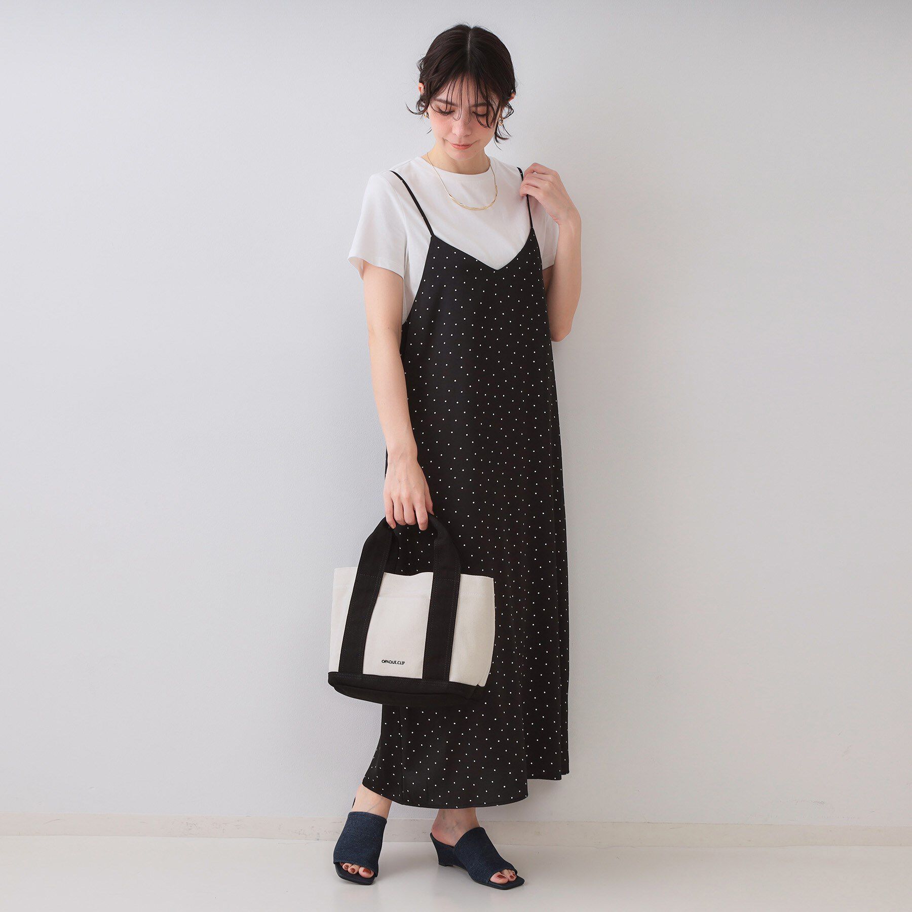OPAQUE.CLIP「【2WAY／多ポケット】3層セパレートミドルトートバッグ」|トートバッグ|
