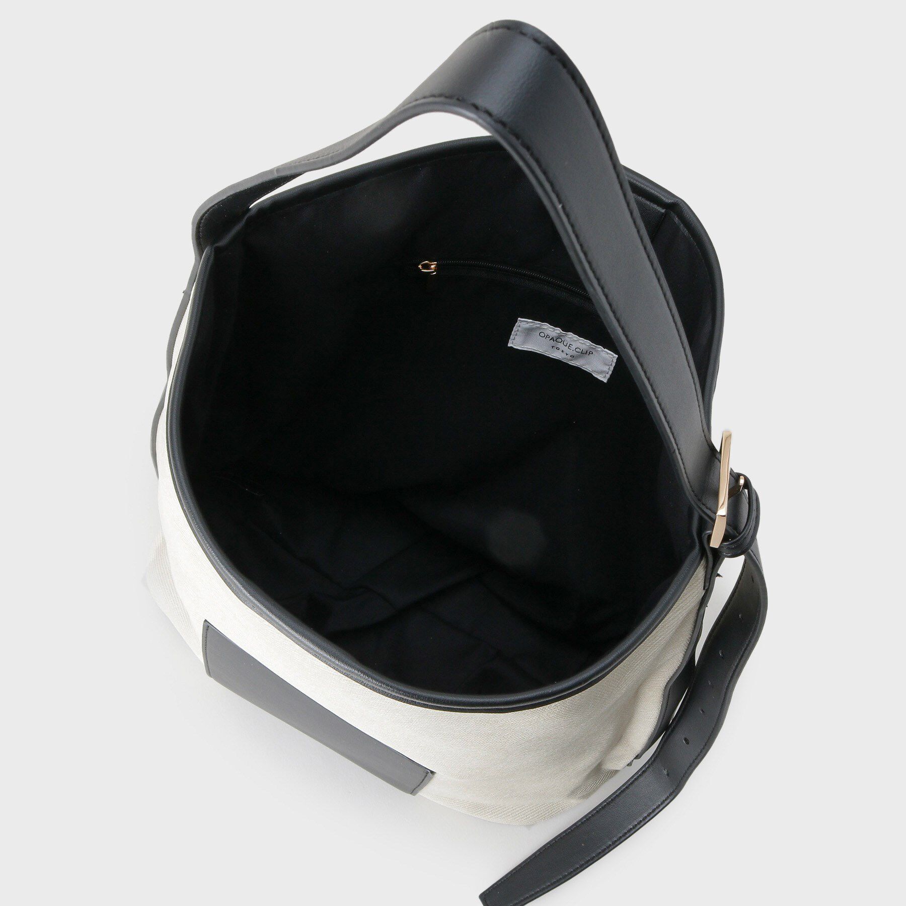 OPAQUE.CLIP「キャンバス調合皮ワンハンドルショルダーバッグ」|ショルダー・メッセンジャー|