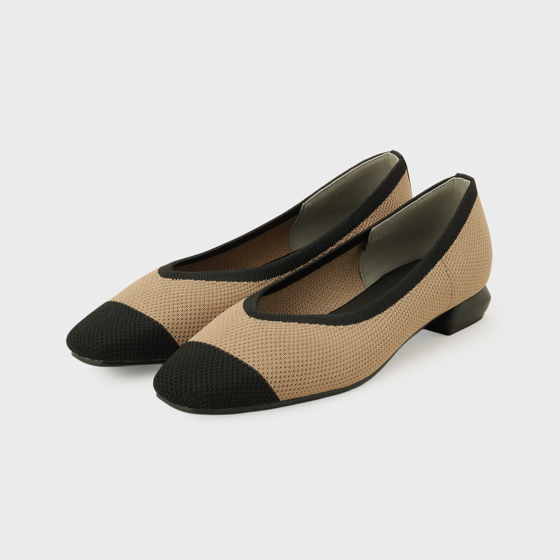 OPAQUE.CLIP「【抗菌防臭加工】ニットフラットパンプス」|パンプス|ベージュ(552)