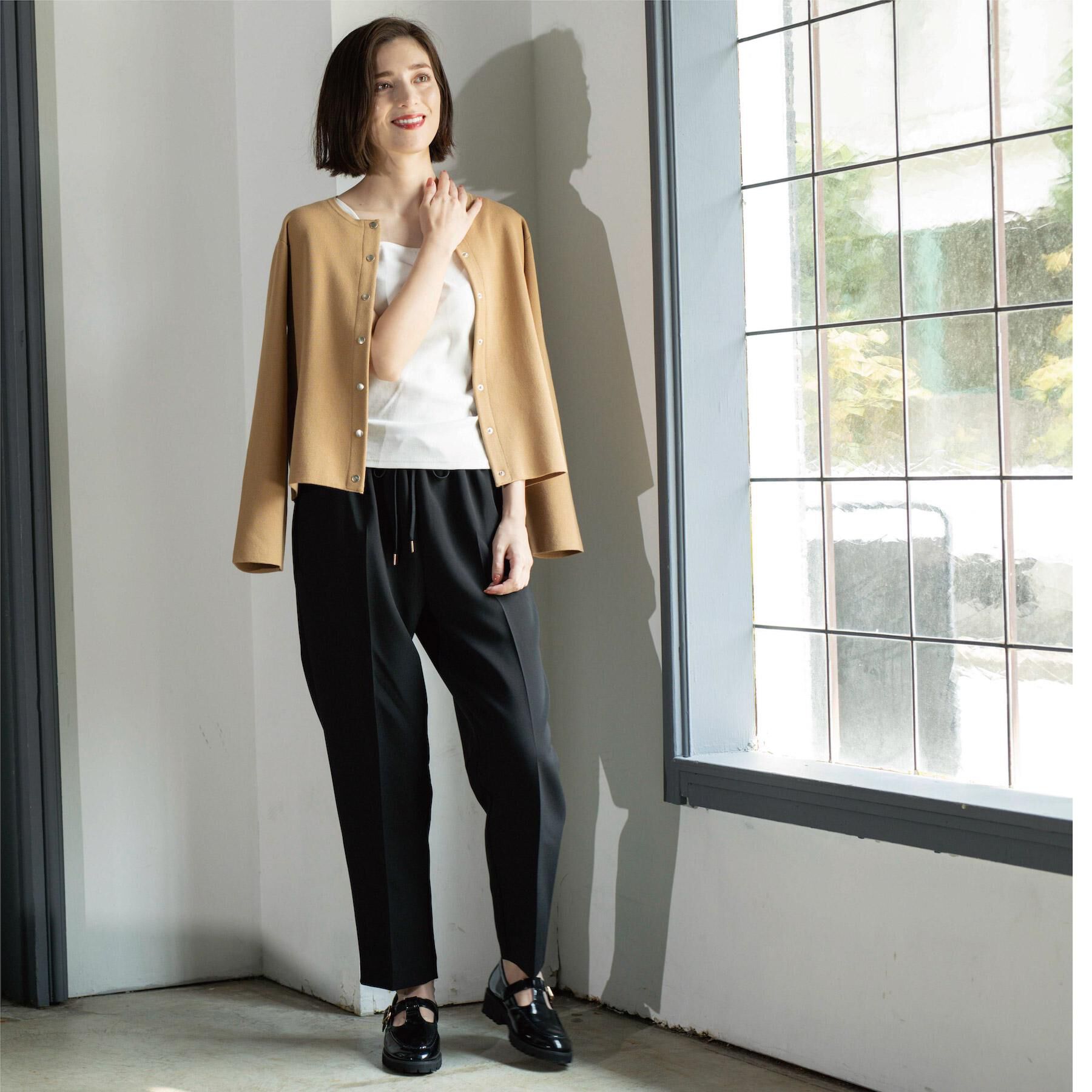 OPAQUE.CLIP「スナップボタンニットカーディガン【UVケア/洗濯機OK】《6col/S～LL》」|カーディガン|