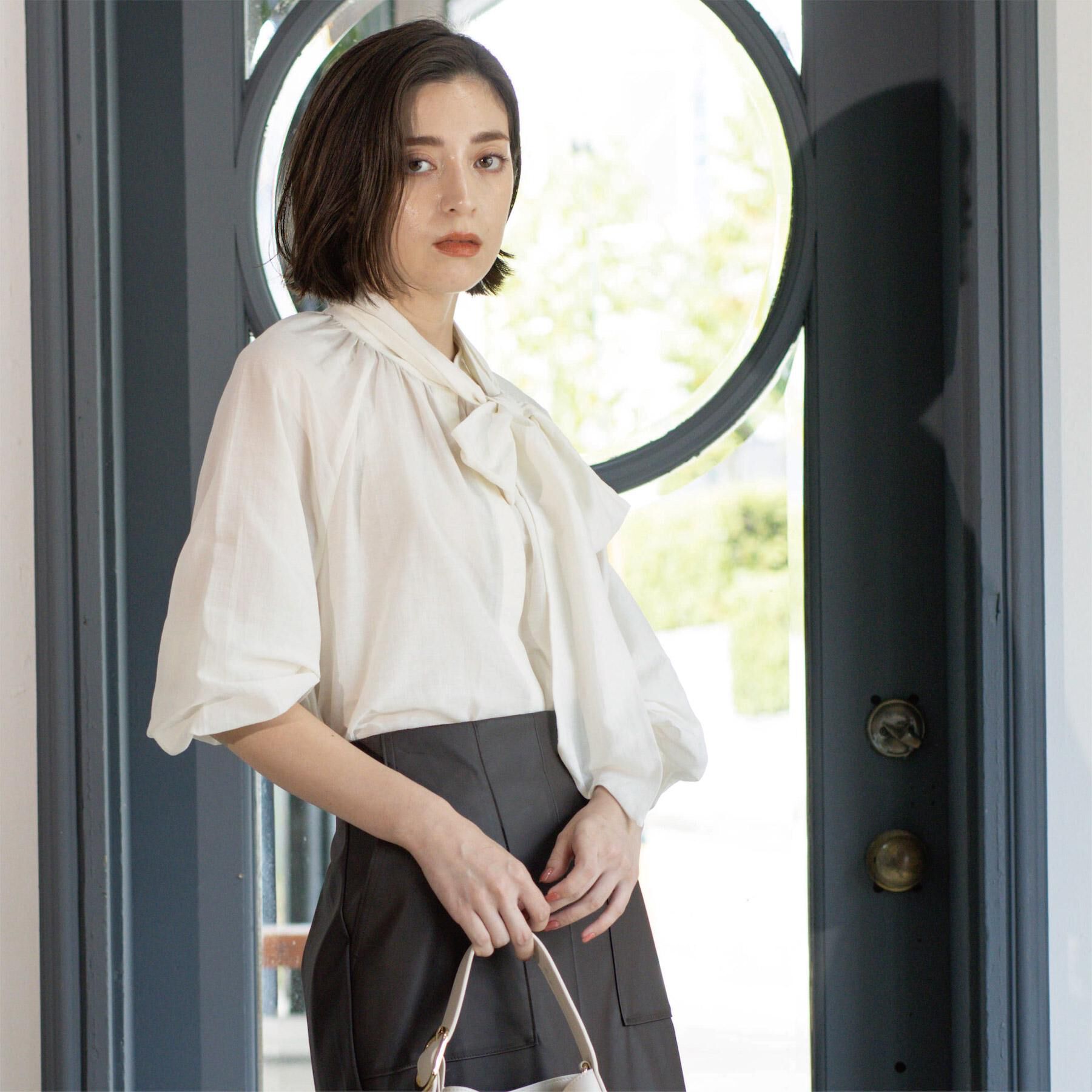 OPAQUE.CLIP「2WAYシアーボウタイブラウス【洗濯機洗い可】」|シャツ・ブラウス|