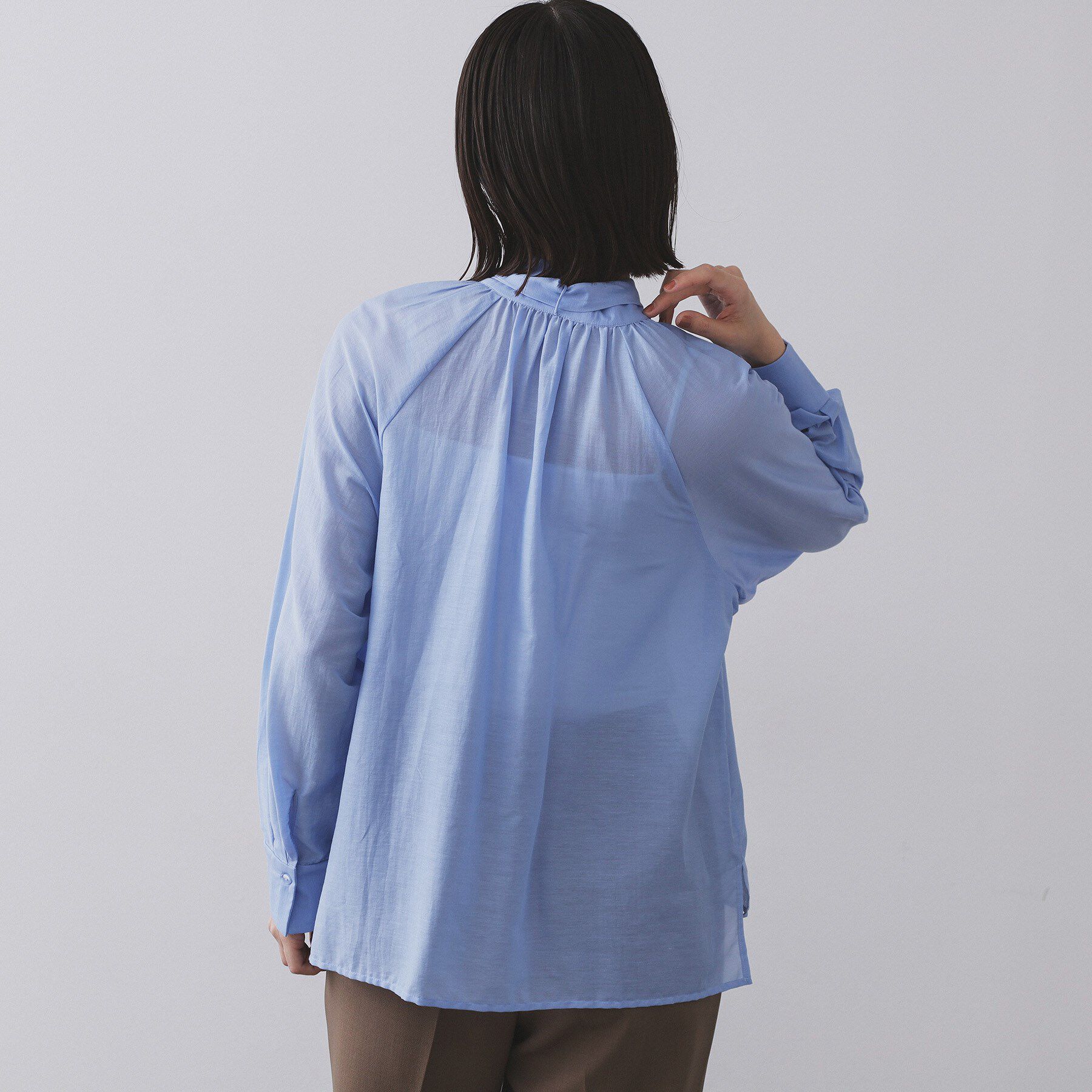 OPAQUE.CLIP「2WAYシアーボウタイブラウス【洗濯機洗い可】」|シャツ・ブラウス|