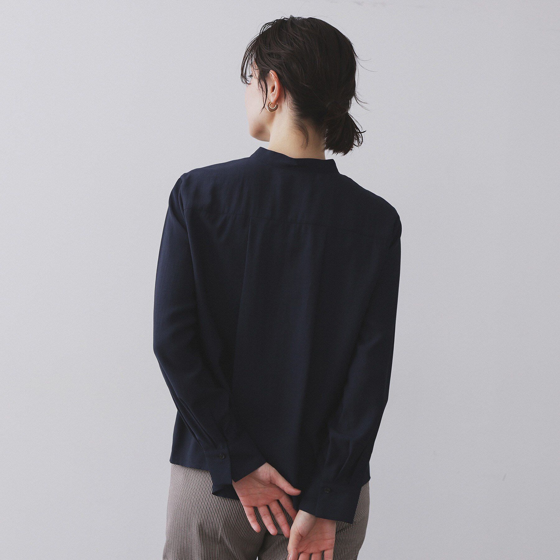 OPAQUE.CLIP「フロントフリルブラウス【洗濯機OK】」|シャツ・ブラウス|