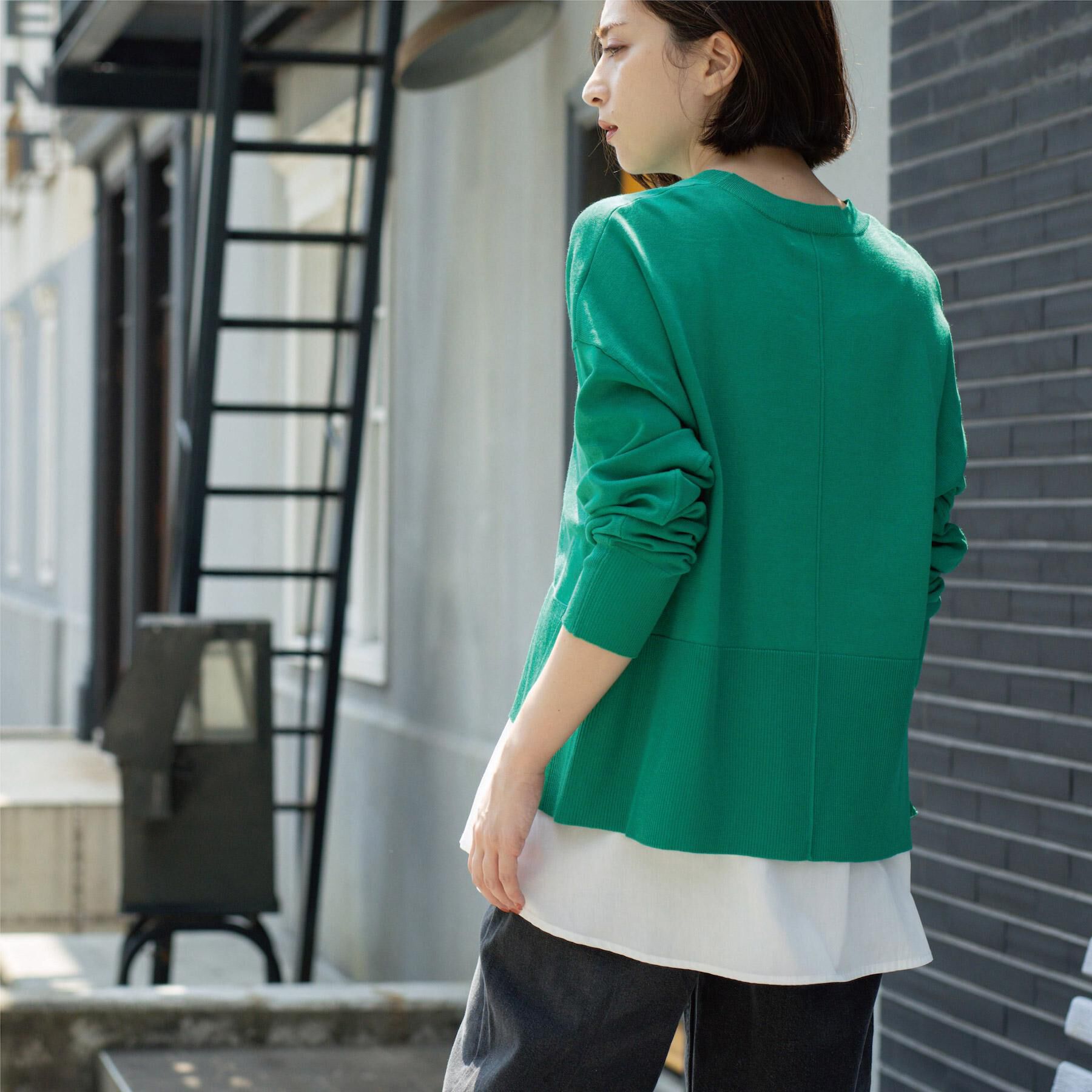 OPAQUE.CLIP「《ツインセット》リラクシーサイドスリットニット&times;ドッキングタンク【洗濯機洗い可】」|その他|