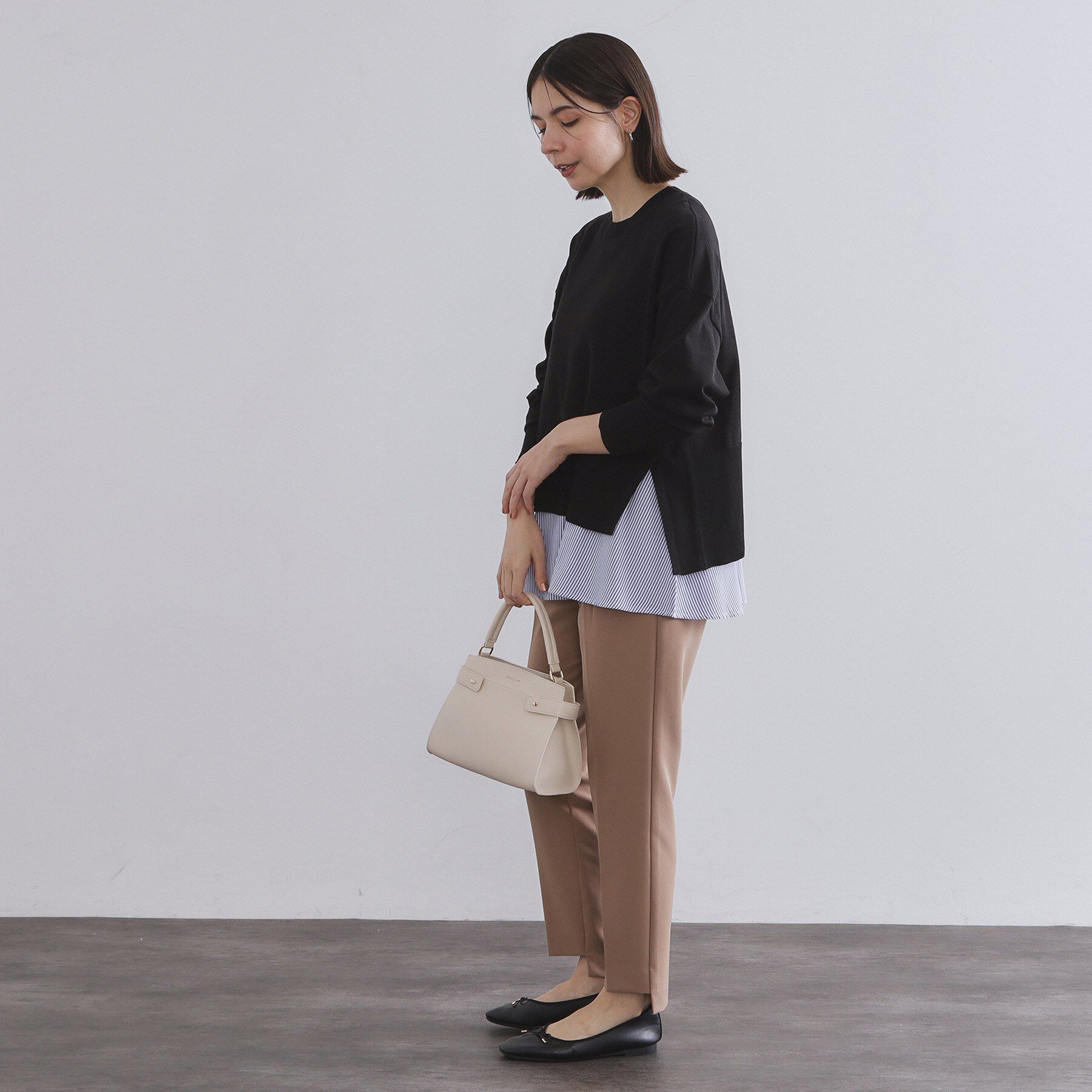 OPAQUE.CLIP「《ツインセット》リラクシーサイドスリットニット&times;ドッキングタンク【洗濯機洗い可】」|その他|