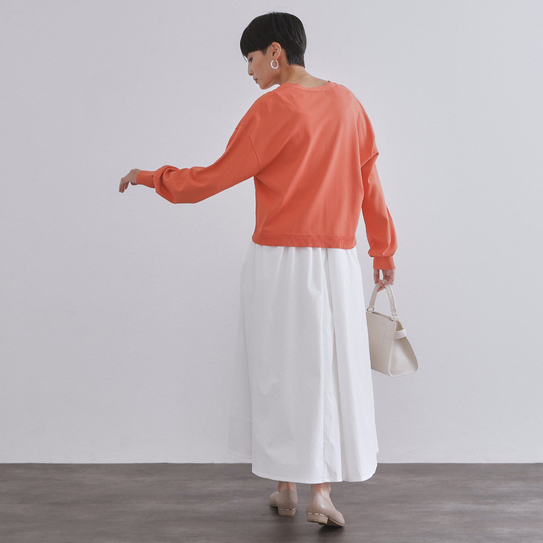 OPAQUE.CLIP「リラクシーVネックニットカーディガン【UVケア/接触冷感/洗濯機洗い可/抗ピル】」|カーディガン|