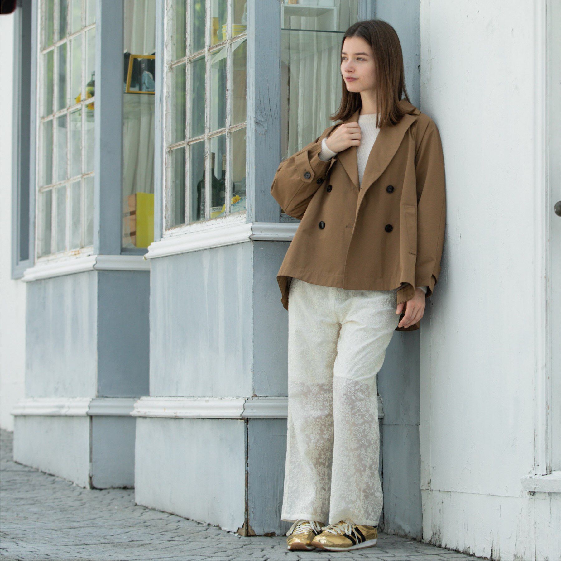 OPAQUE.CLIP「フレアミドルトレンチコート」|トレンチコート|