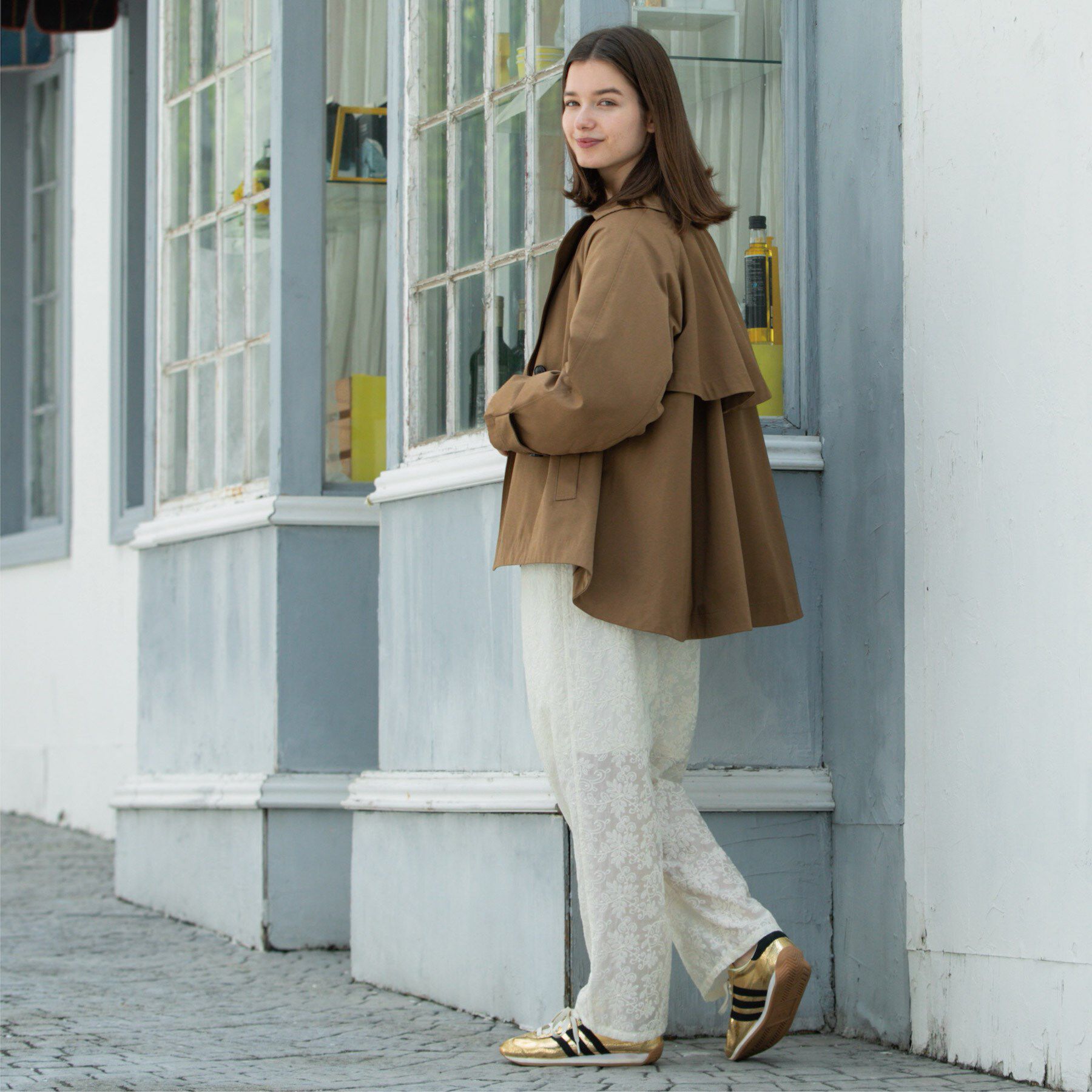 OPAQUE.CLIP「フレアミドルトレンチコート」|トレンチコート|