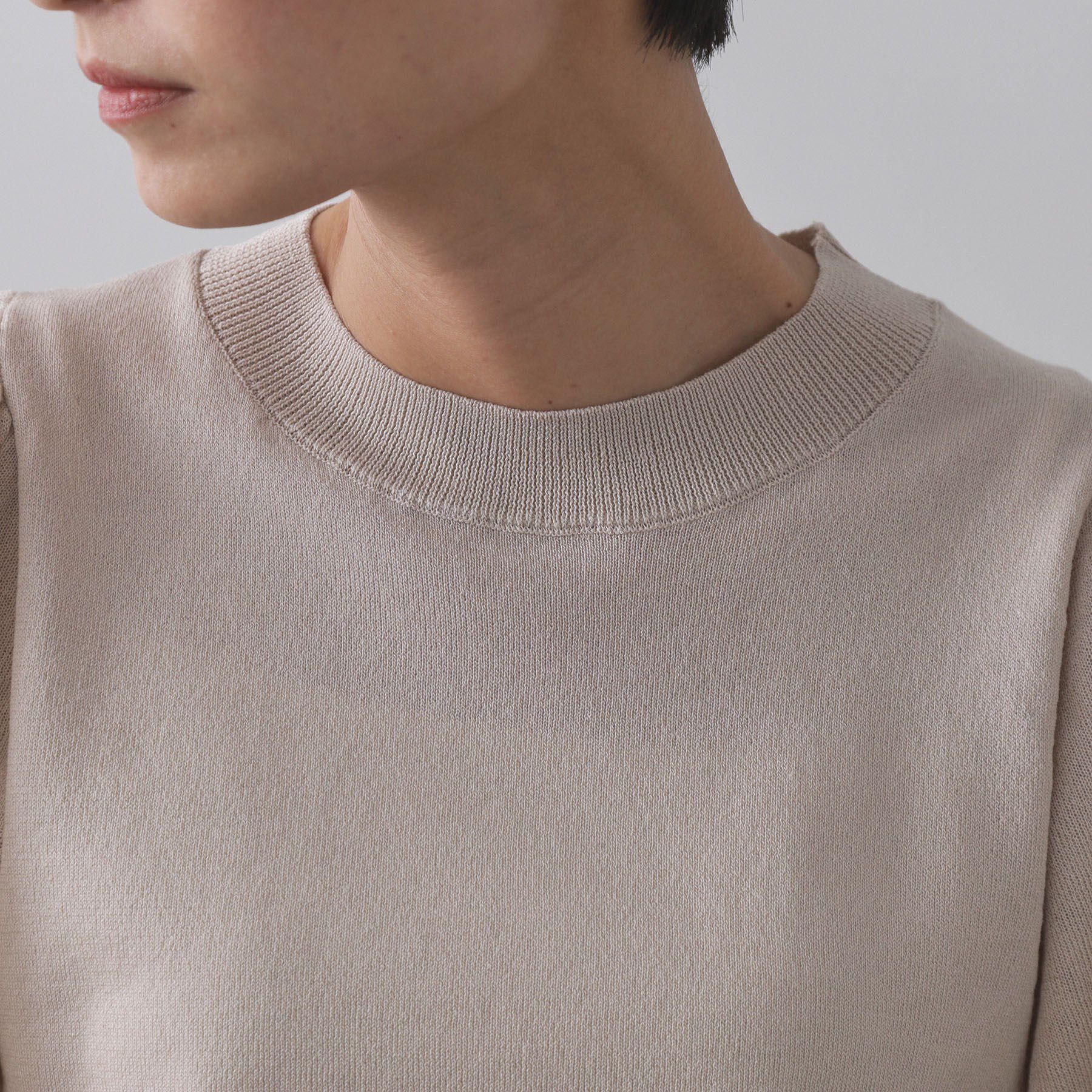 OPAQUE.CLIP「バルーンスリーブニット【洗濯機洗い可】」|ニット・セーター|