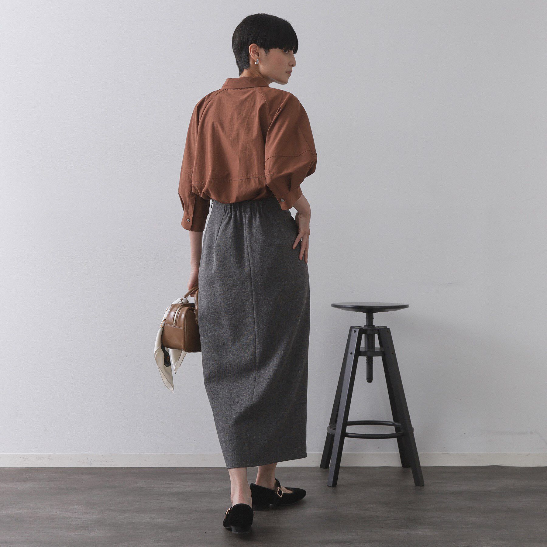 OPAQUE.CLIP「切替フォルムシャツ【洗濯機洗い可】」|シャツ・ブラウス|