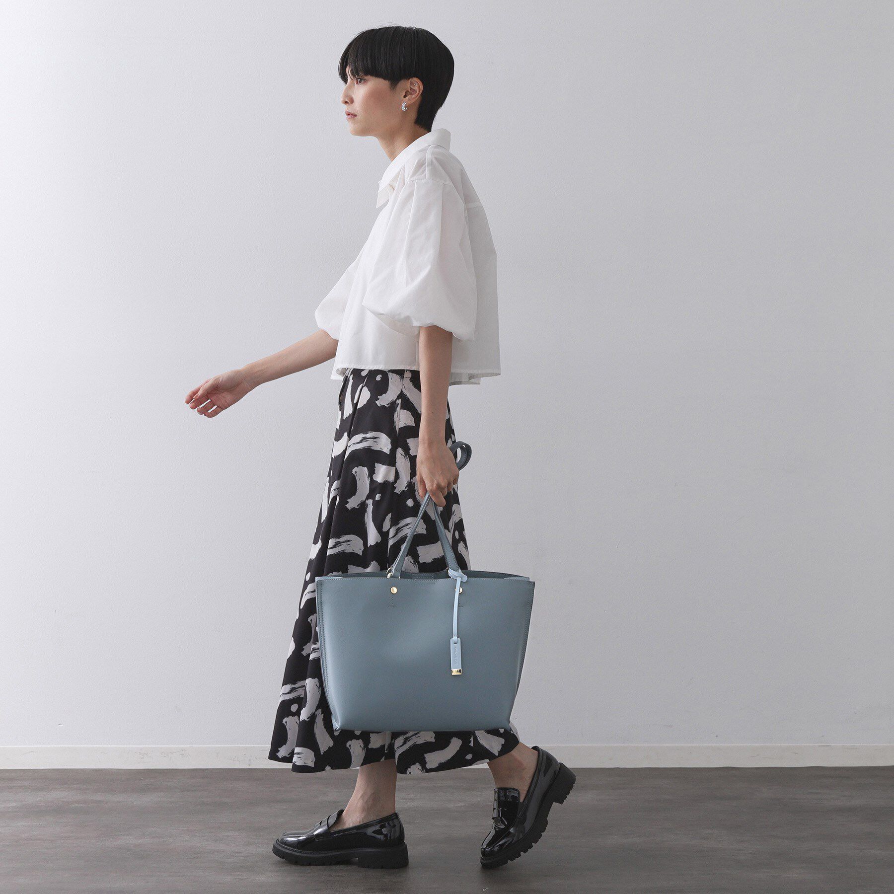 OPAQUE.CLIP「【名品/A4サイズ対応】バイカラースムーストートバッグ」|トートバッグ|