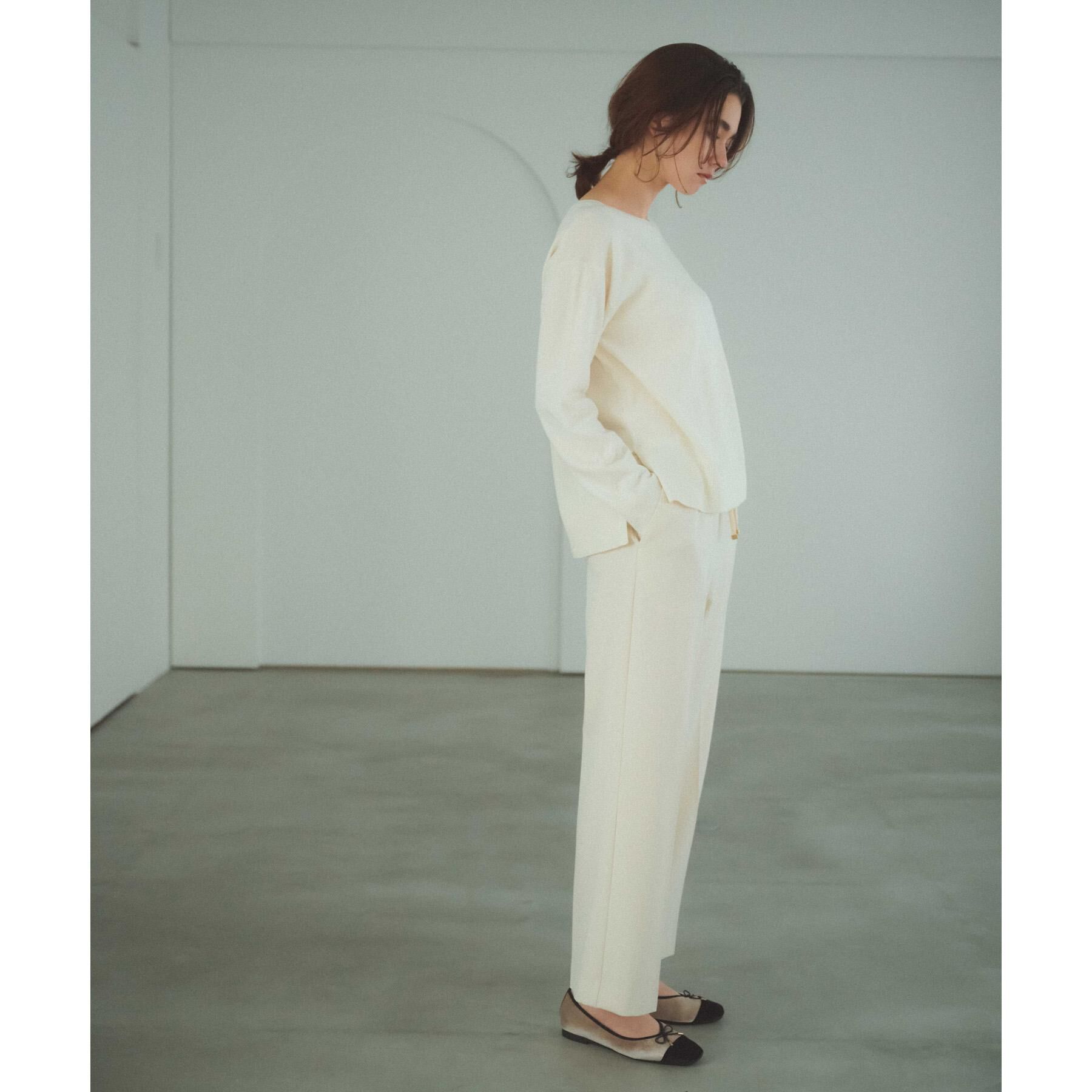 OPAQUE.CLIP「ボートネックニット/エクストラファインメリノウール【THEシリーズ/洗濯機OK】」|ニット・セーター|