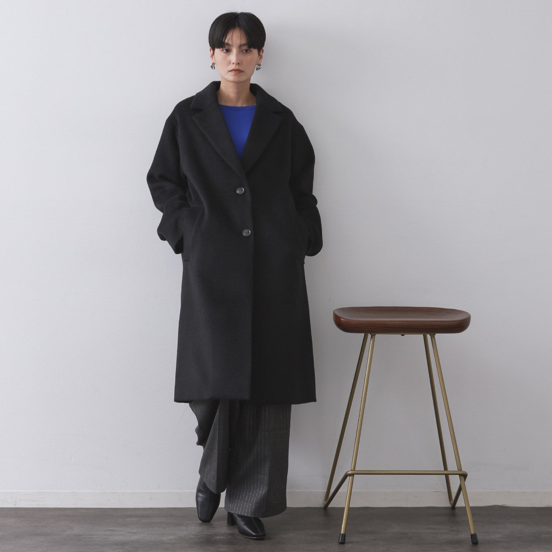 OPAQUE.CLIP「カシミヤブレンドウールチェスターコート」|チェスターコート|