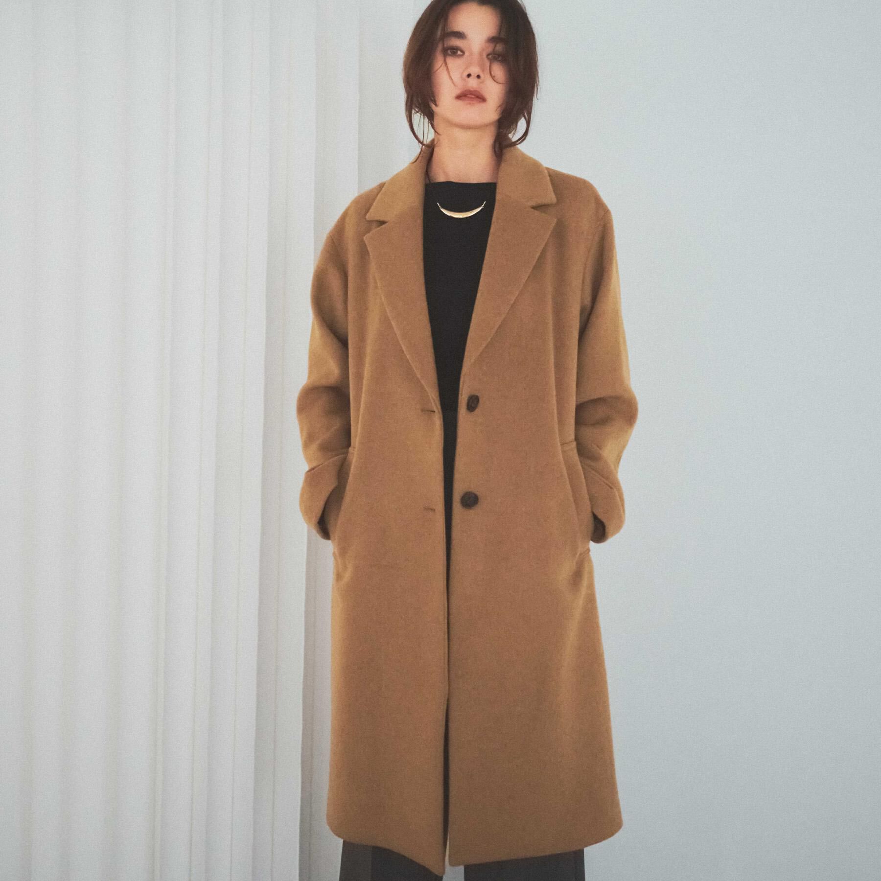 OPAQUE.CLIP「カシミヤブレンドウールチェスターコート」|チェスターコート|