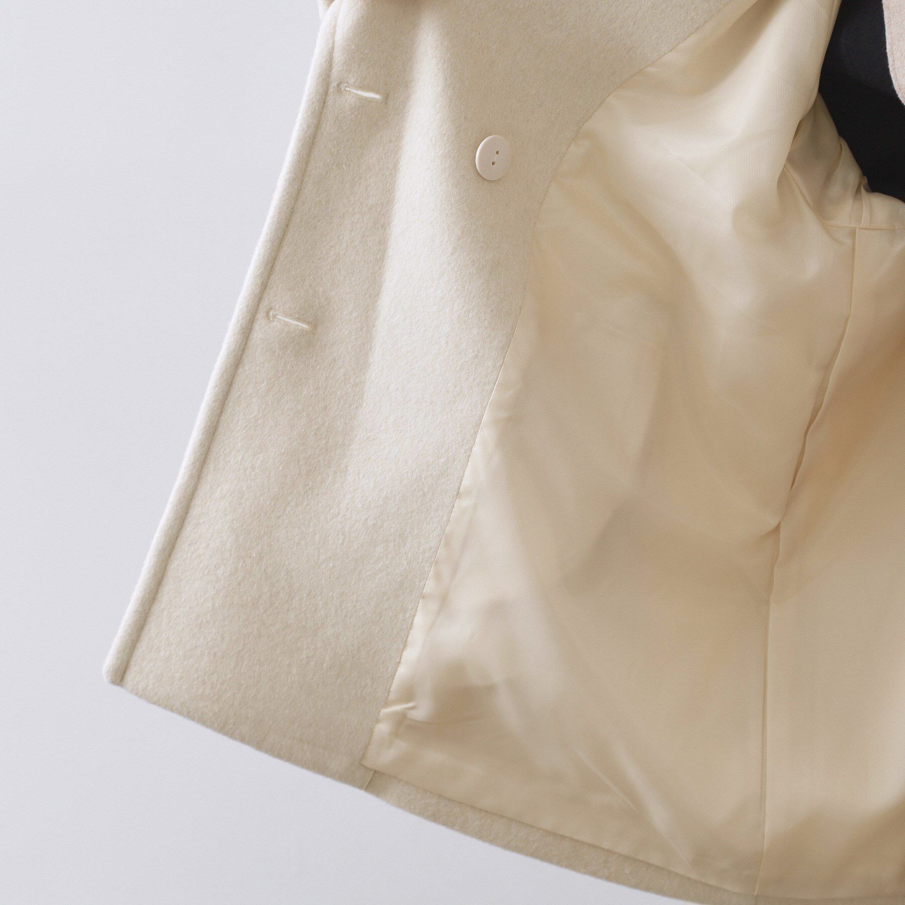 OPAQUE.CLIP「カシミヤブレンドウールミドルピーコート」|ピーコート|