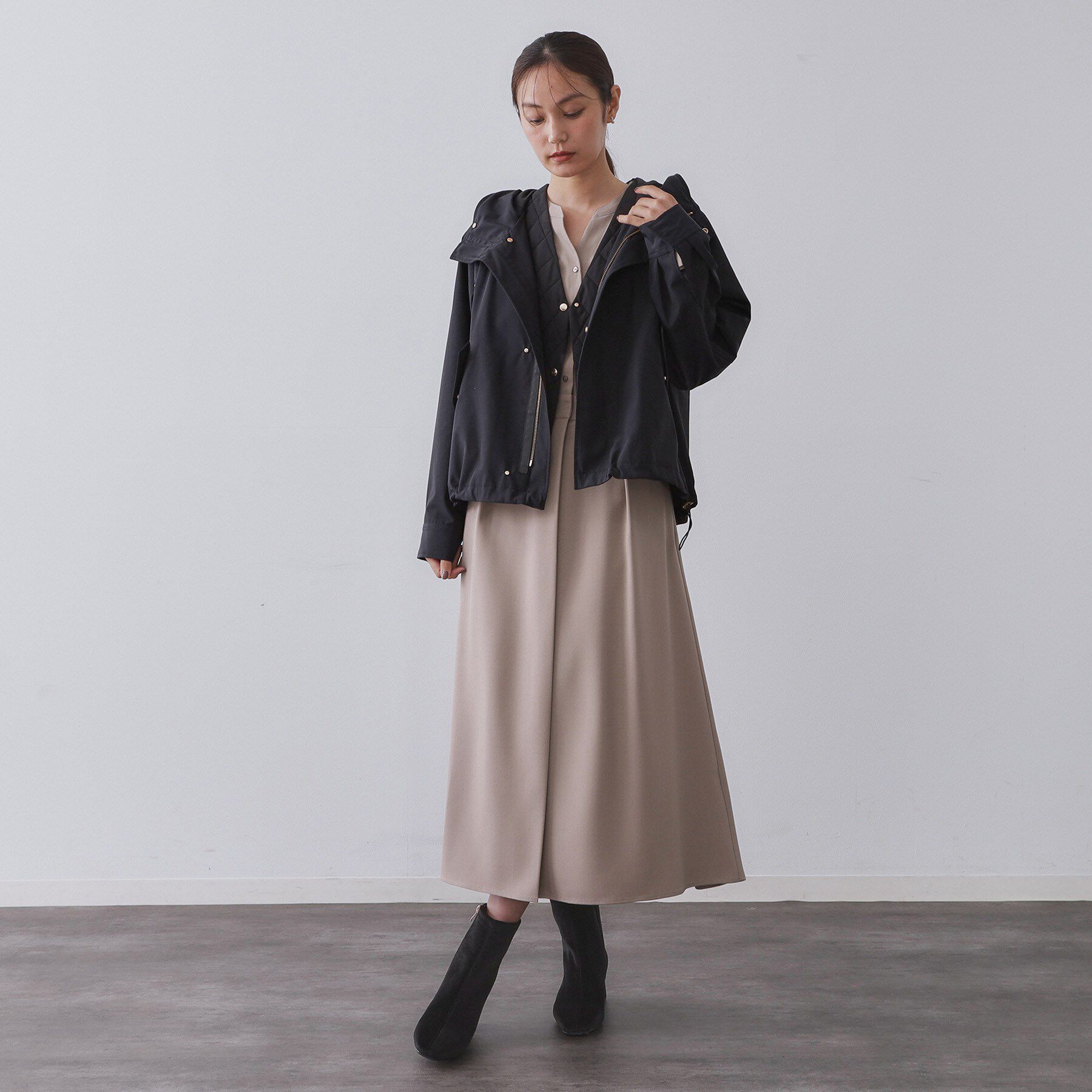 OPAQUE.CLIP「《ツインセット》マウンテンパーカー&times;キルティングベストライナー【撥水/洗濯機OK】」|ブルゾン・スタジャン|