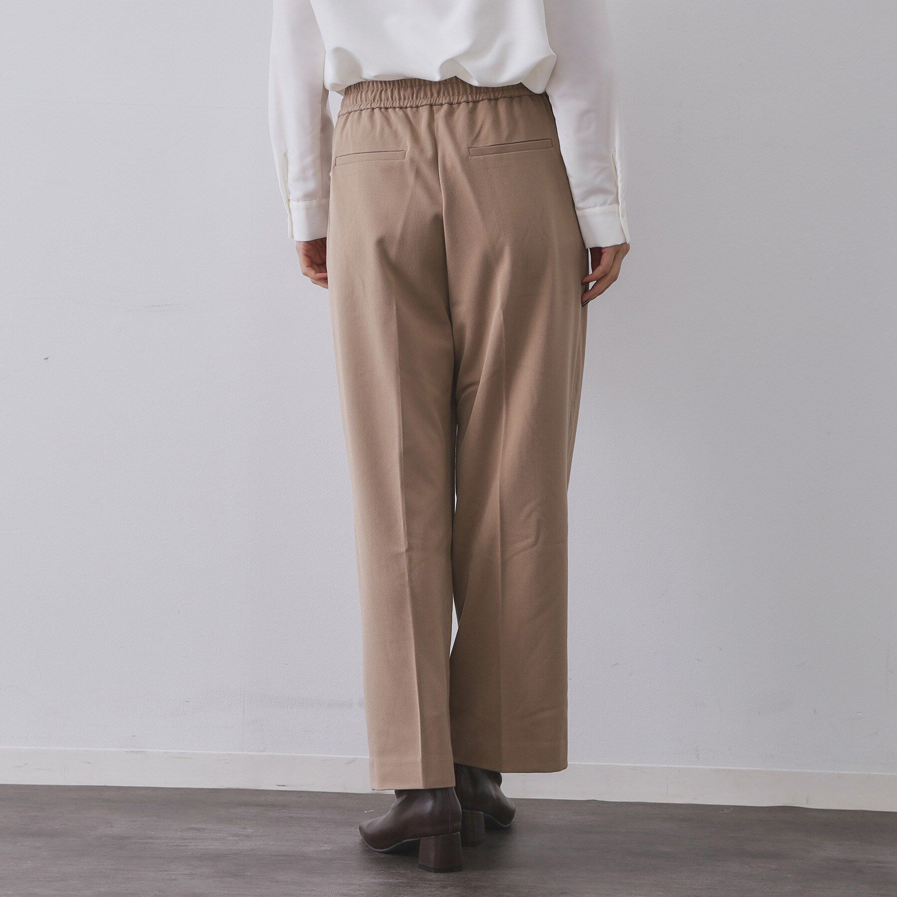 OPAQUE.CLIP「ウォームタッチ イージーワイドパンツ【洗濯機洗OK/ストレッチ】≪SS～LL≫」|その他|