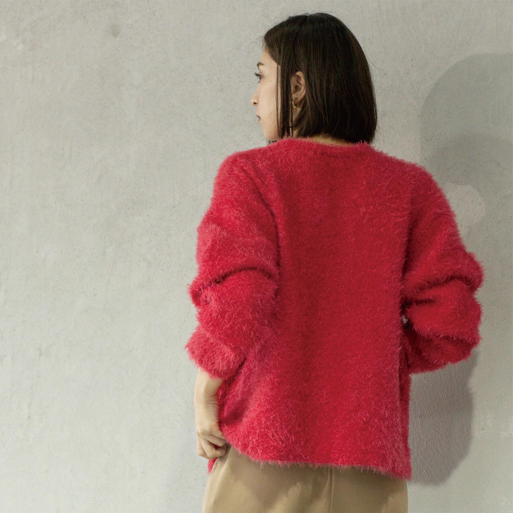 OPAQUE.CLIP「シャギーミドルカーディガン【洗濯機OK】《6col》」|カーディガン|