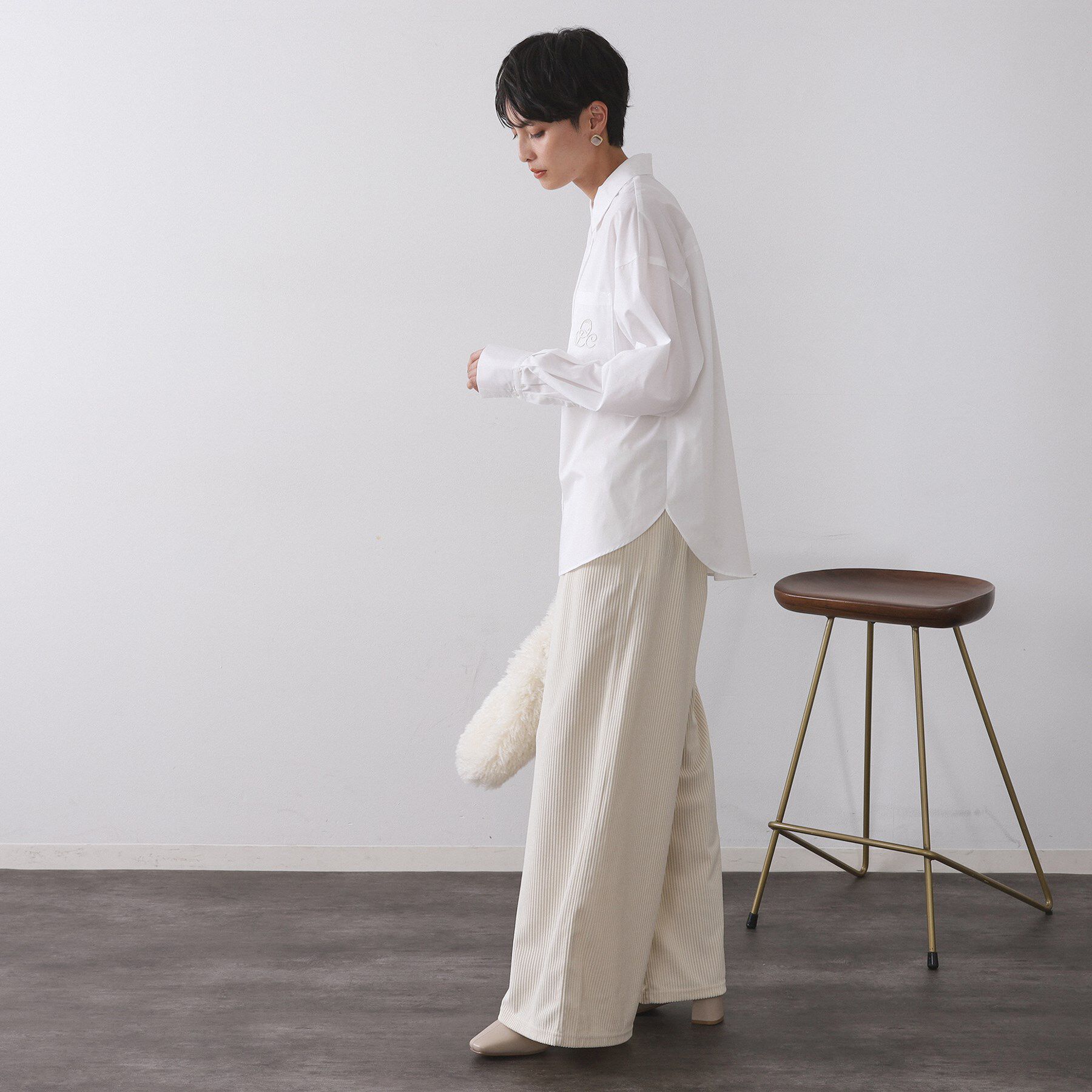 OPAQUE.CLIP「ゴーデュロイジャージイージーワイドパンツ【洗濯機OK】」|その他|