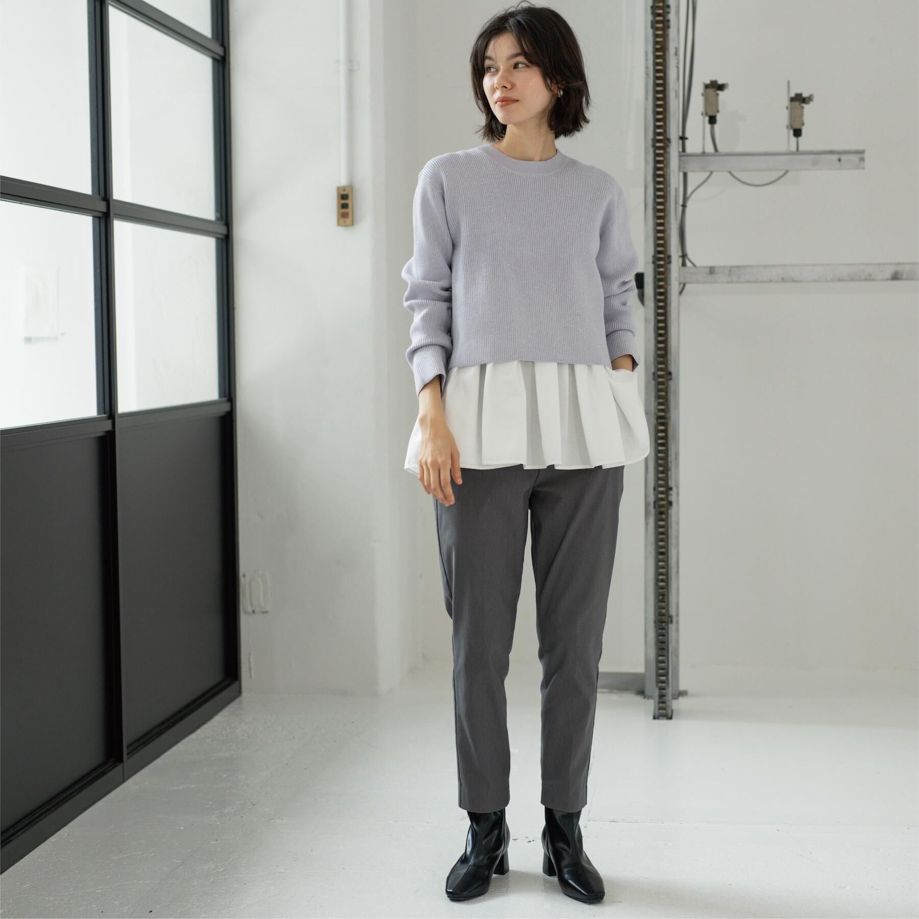 OPAQUE.CLIP「裏起毛ハイストレッチイージーテーパードパンツ【洗濯機OK】」|その他|