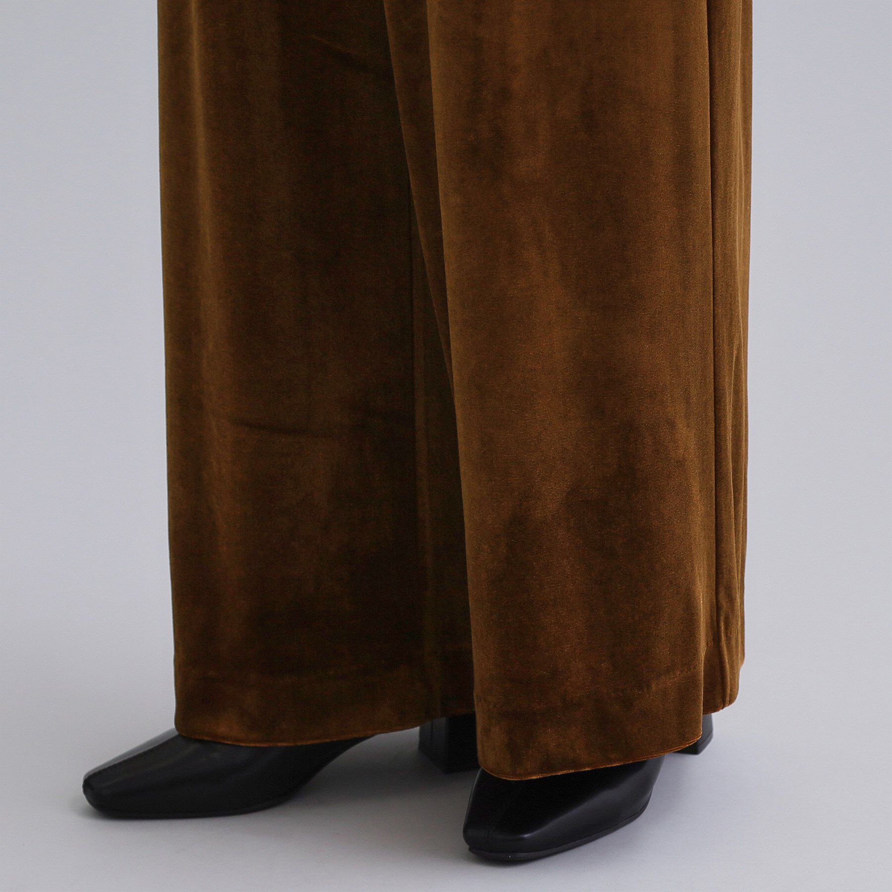 OPAQUE.CLIP「【es】ベロアサロペット【洗濯機OK】」|オールインワン|