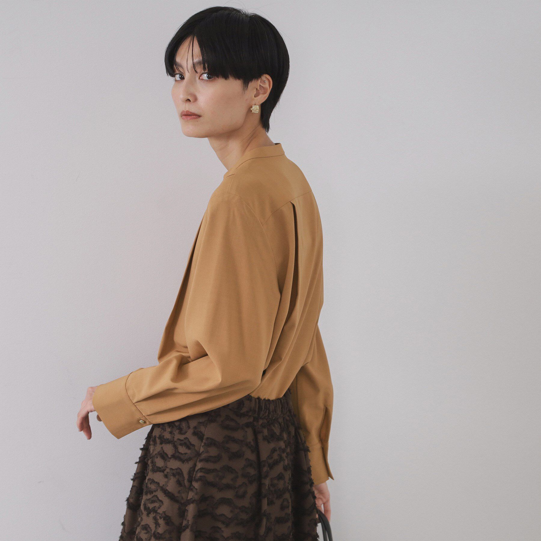 OPAQUE.CLIP「タックスキッパーブラウス【洗濯機OK】」|シャツ・ブラウス|