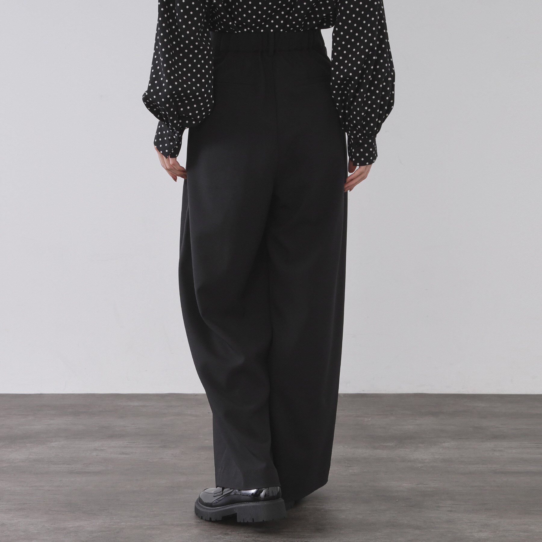 OPAQUE.CLIP「タックデザインワイドパンツ【洗濯機OK】」|その他|