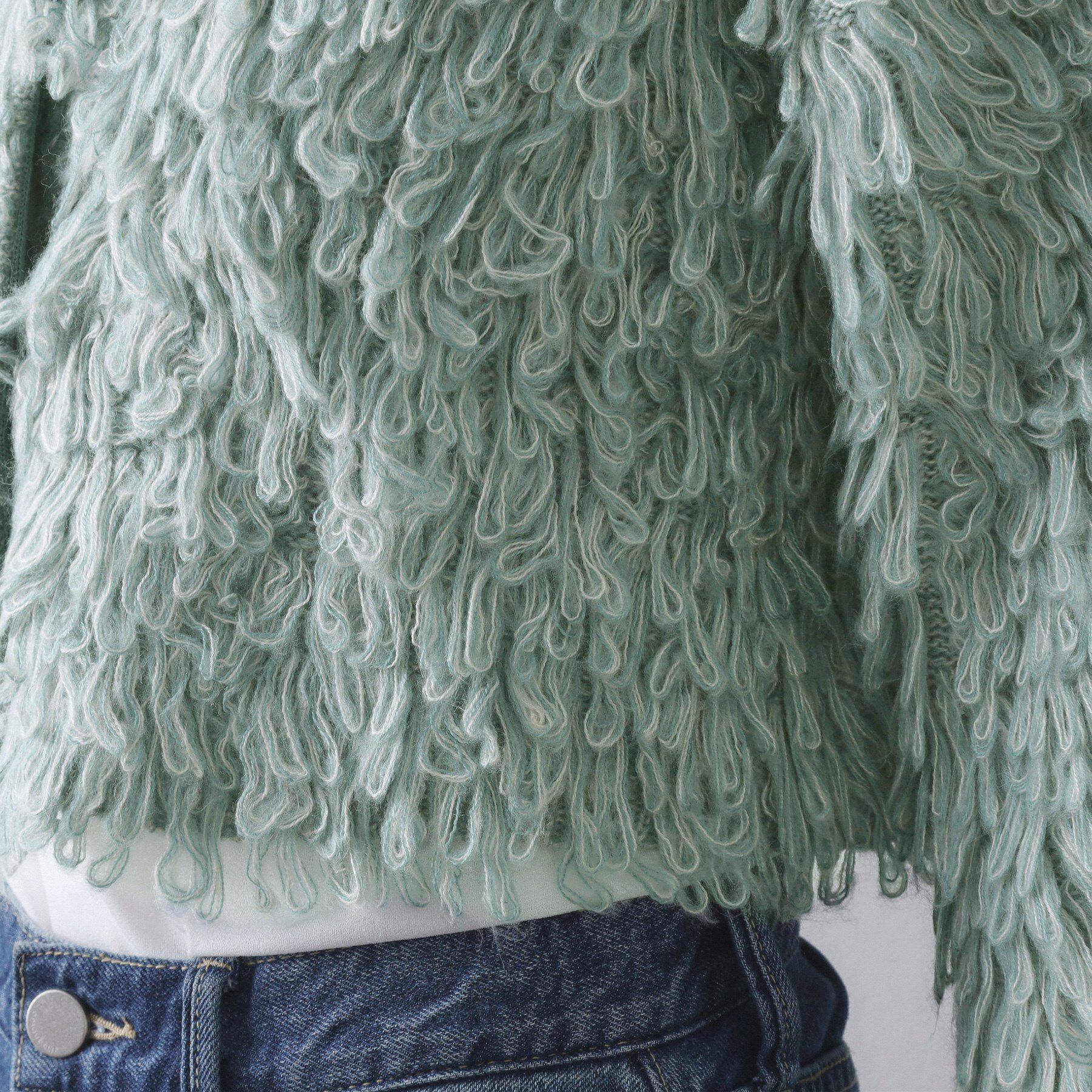 OPAQUE.CLIP「ループヤーンニットカーディガン」|カーディガン|