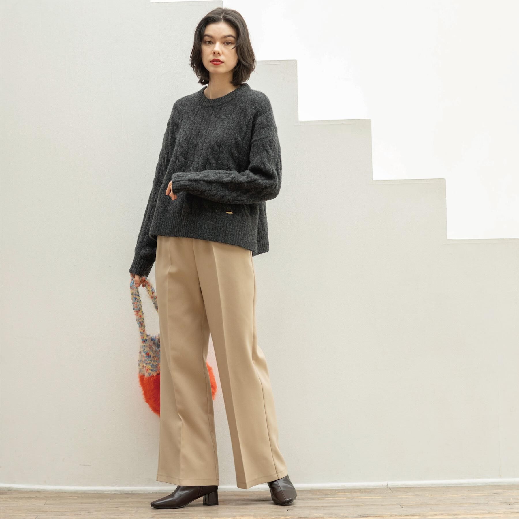 OPAQUE.CLIP「イージーフレアパンツ【洗濯機OK】」|その他|