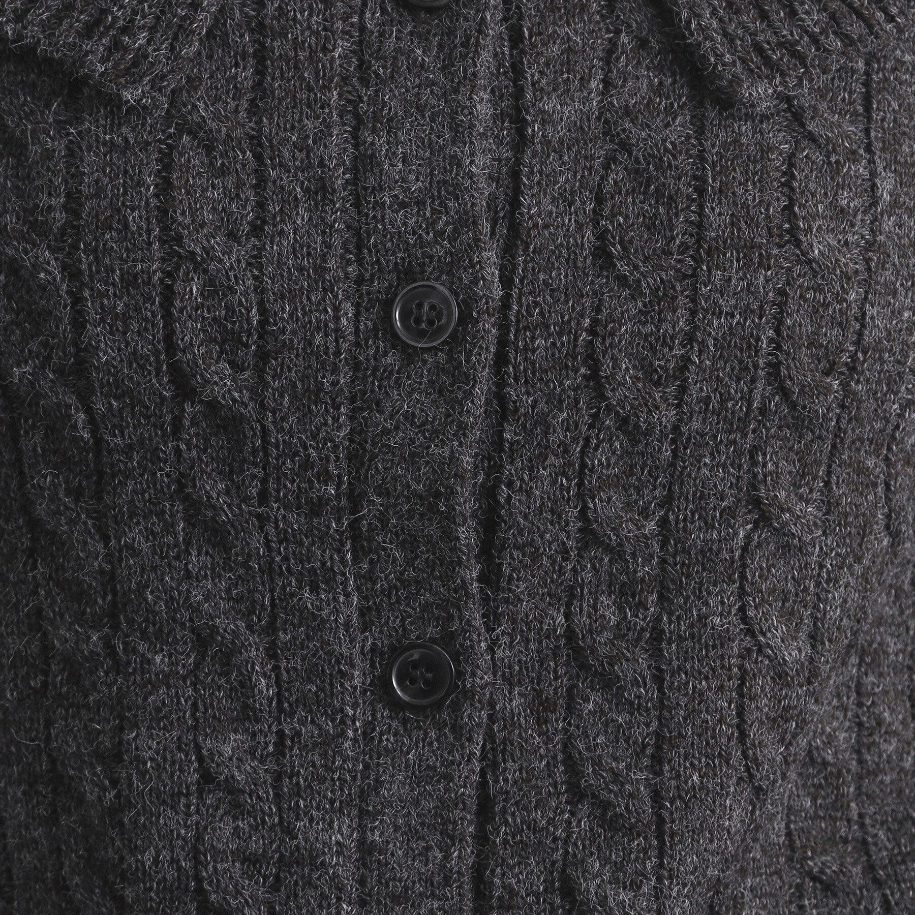 OPAQUE.CLIP「ビック襟ケーブルニット【洗濯機OK／抗ピル】」|ニット・セーター|