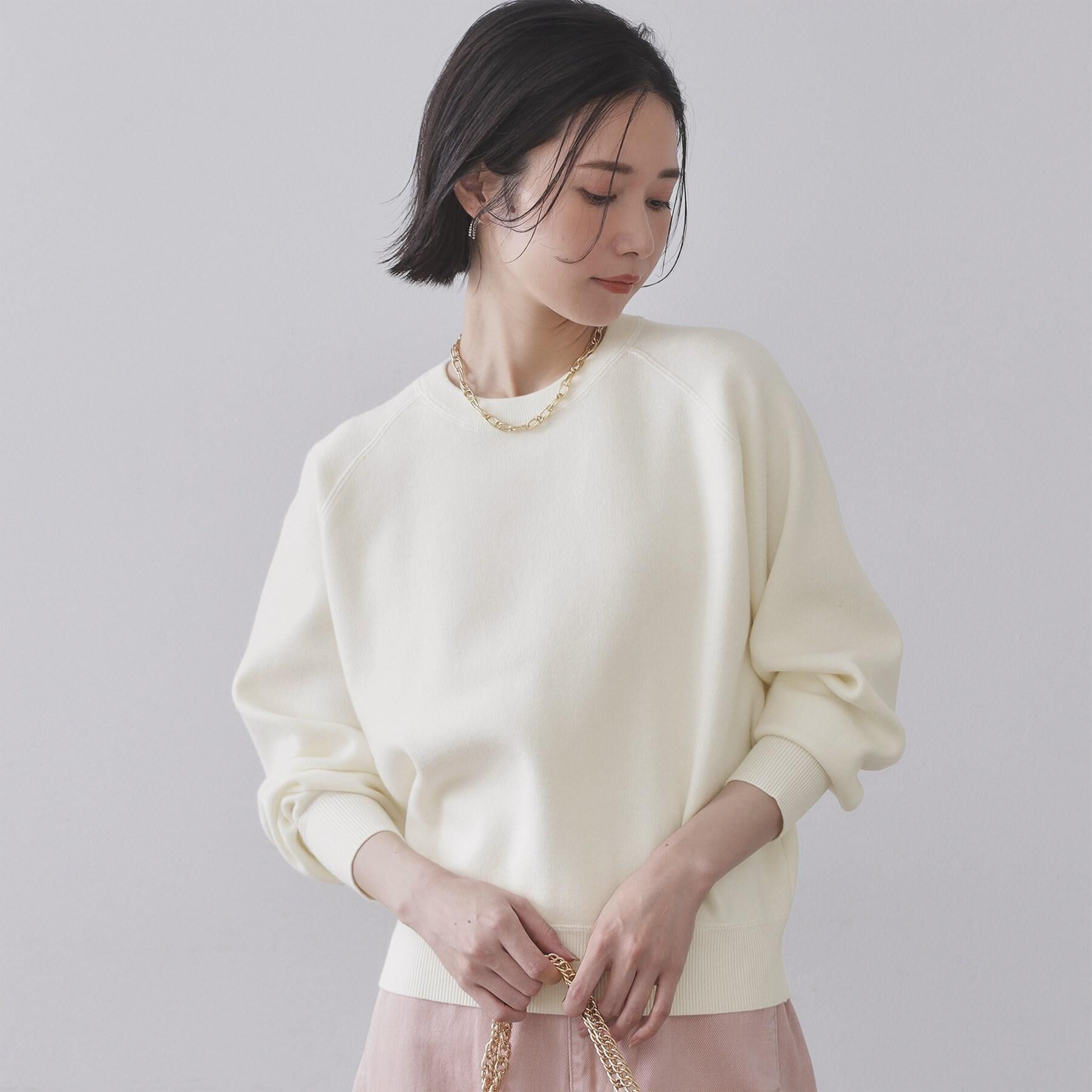 OPAQUE.CLIP「スウェットライクニット【洗濯機OK】」|ニット・セーター|