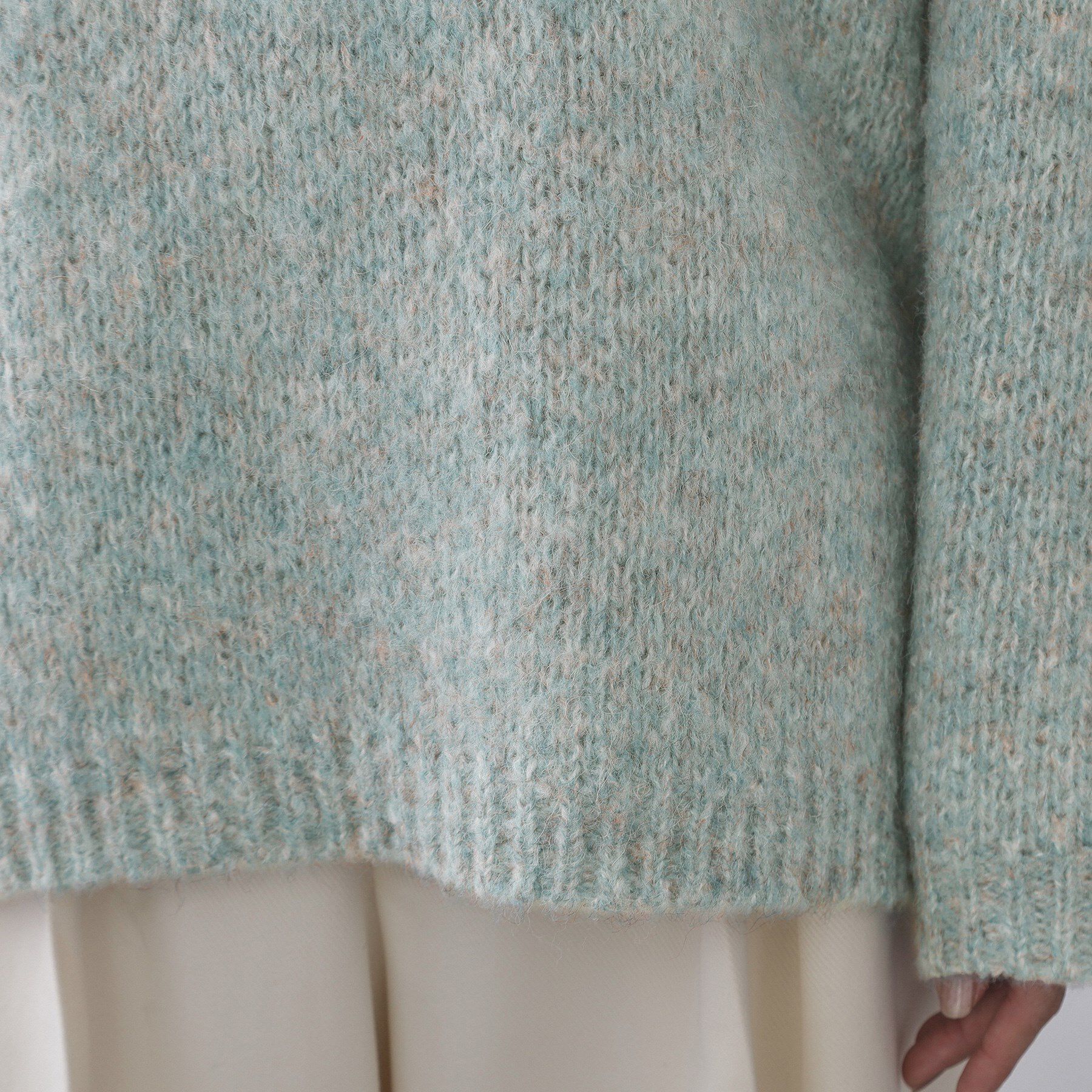 OPAQUE.CLIP「カラーMIXリラクシーミドルゲージニット【洗濯機OK】」|ニット・セーター|