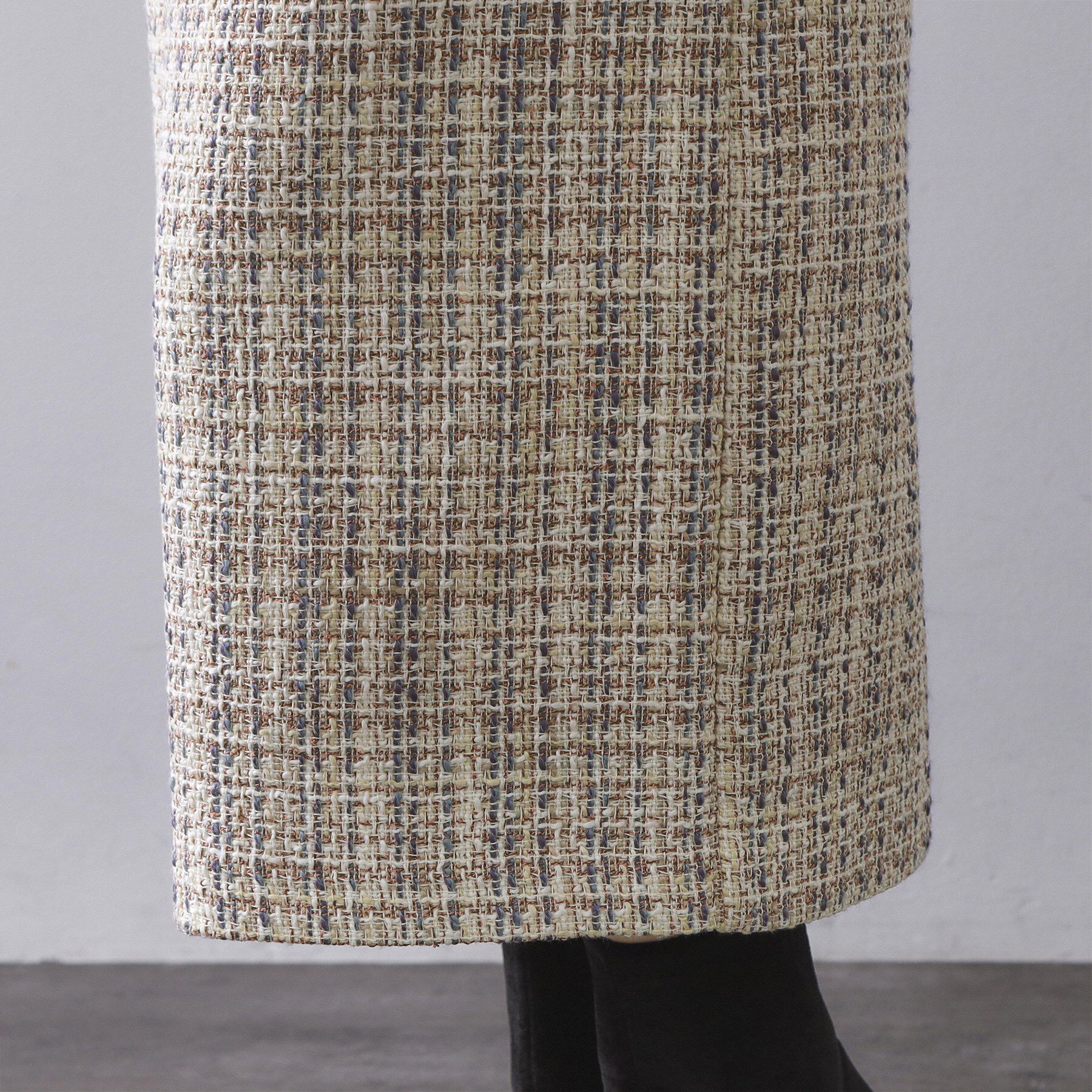 OPAQUE.CLIP「ファンシーツイードナロースカート【洗濯機OK】」|スカート|