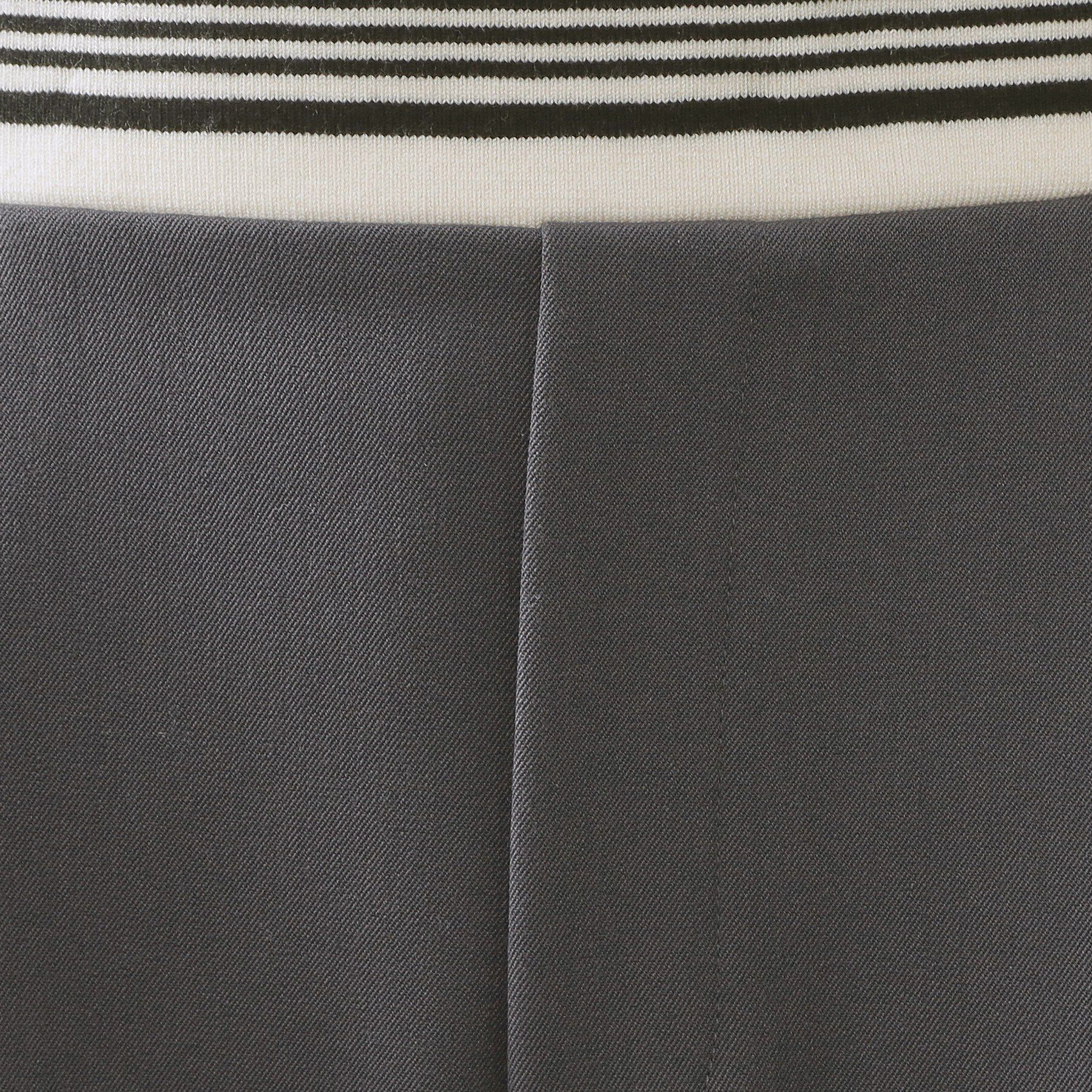 OPAQUE.CLIP「ボーダーリブ使いナロースカート【洗濯機OK】」|スカート|