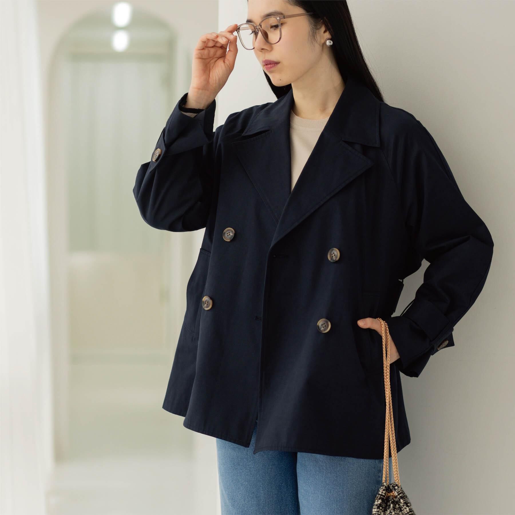 OPAQUE.CLIP「ミドルトレンチコート【洗濯機OK】」|トレンチコート|