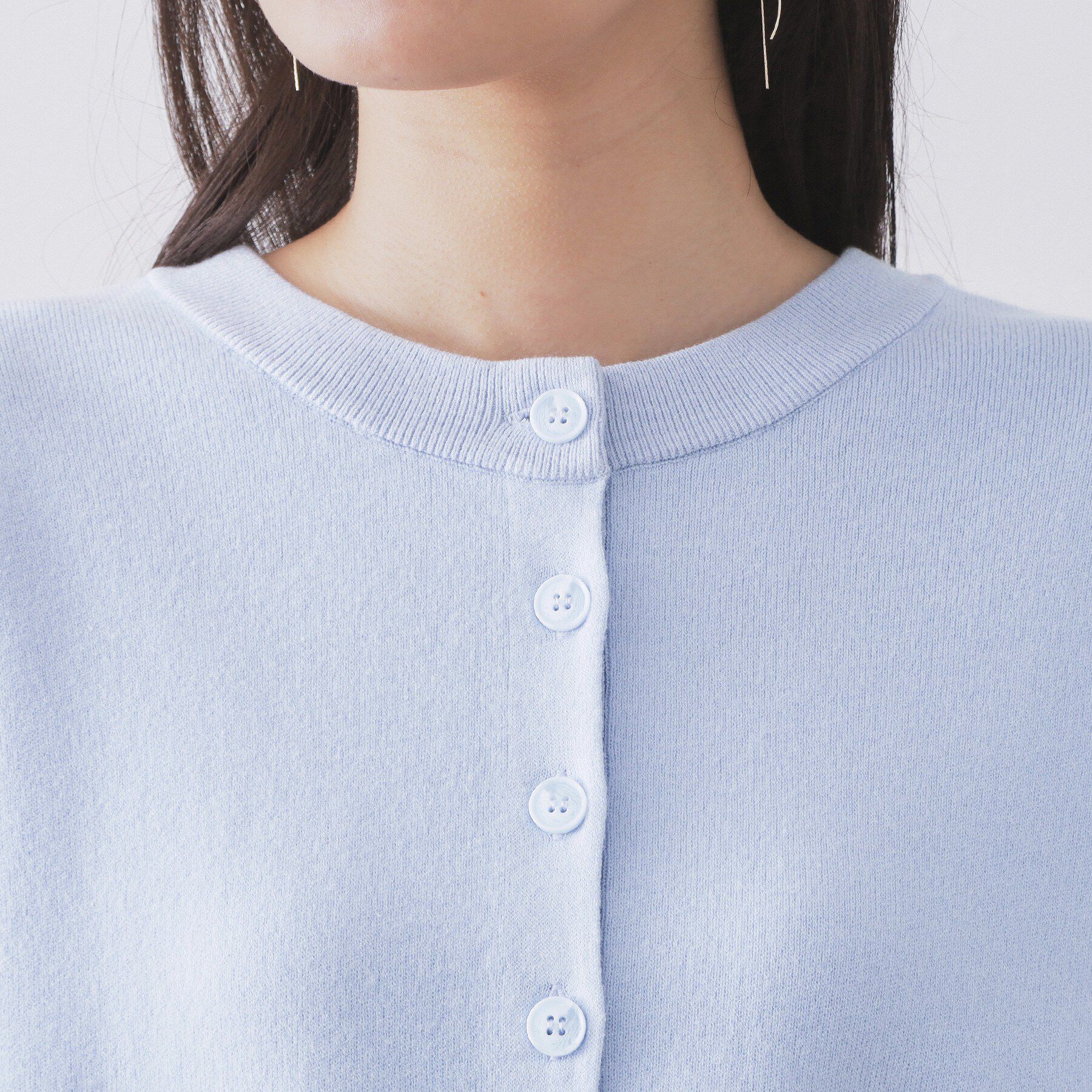 OPAQUE.CLIP「ヘンリーネックニット/前後2WAY【洗濯機OK】」|ニット・セーター|