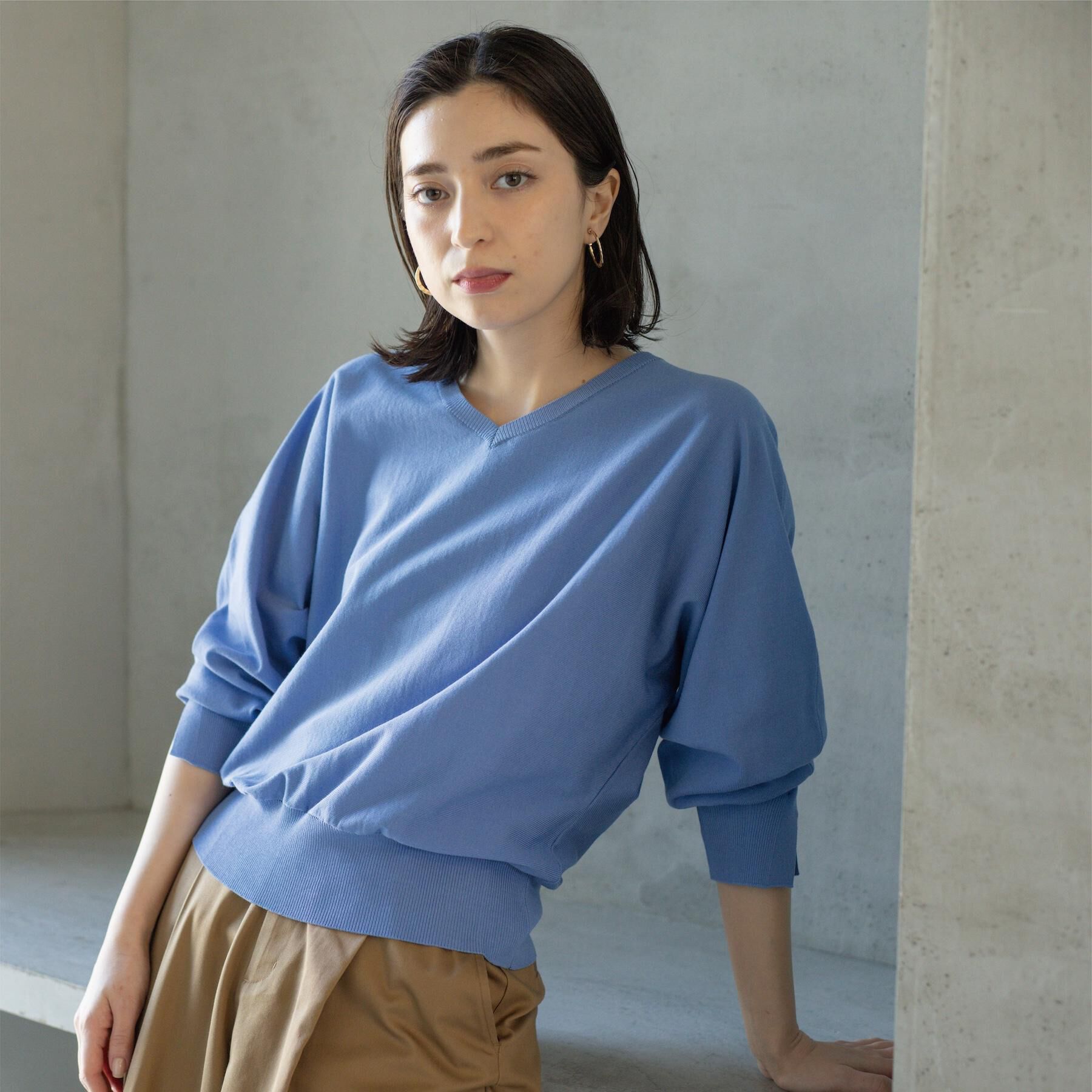 OPAQUE.CLIP「リラクシードルマンスリーブニット【洗濯機OK/抗ピル】」|ニット・セーター|