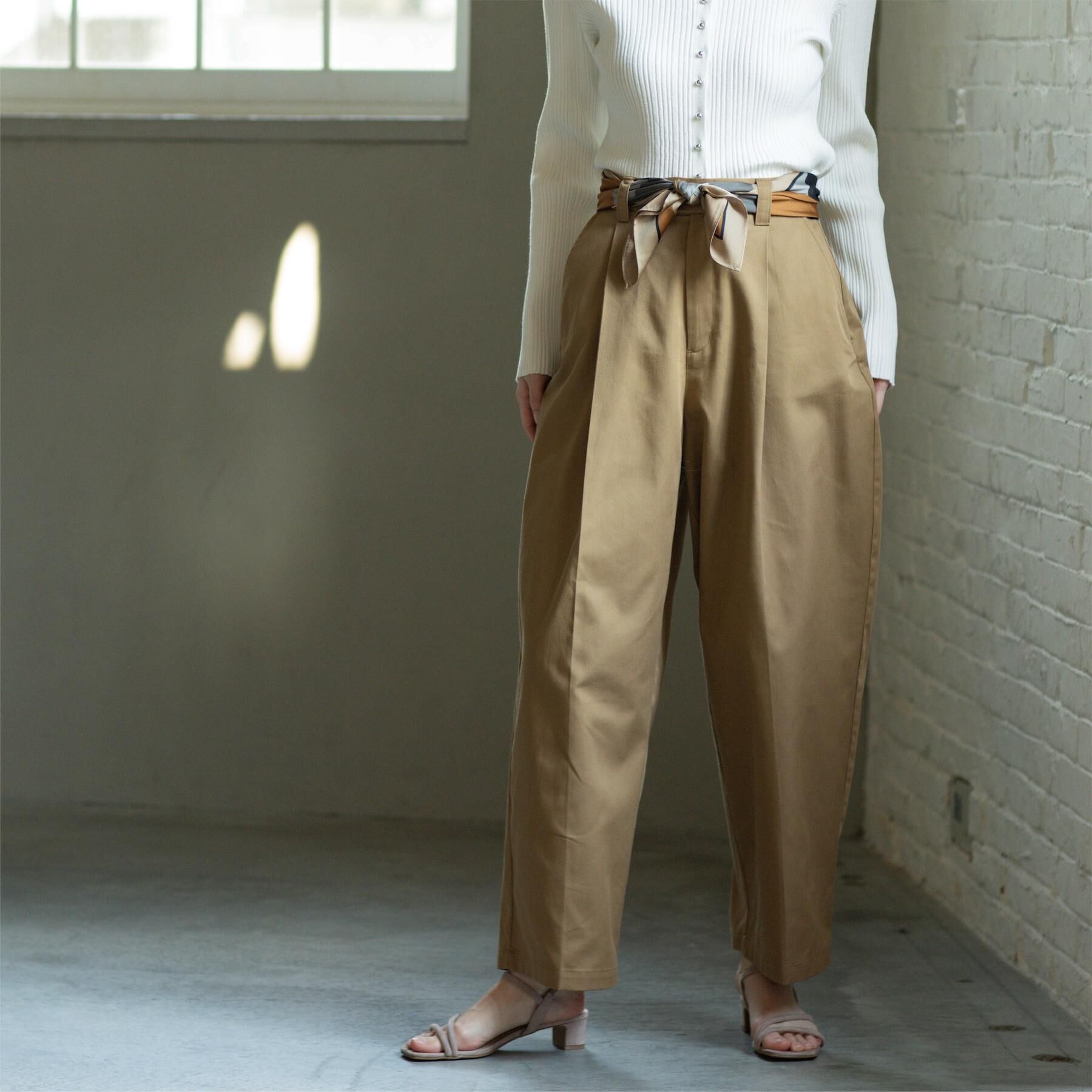 OPAQUE.CLIP「バレルレッグチノパンツ【洗濯機OK】」|その他|