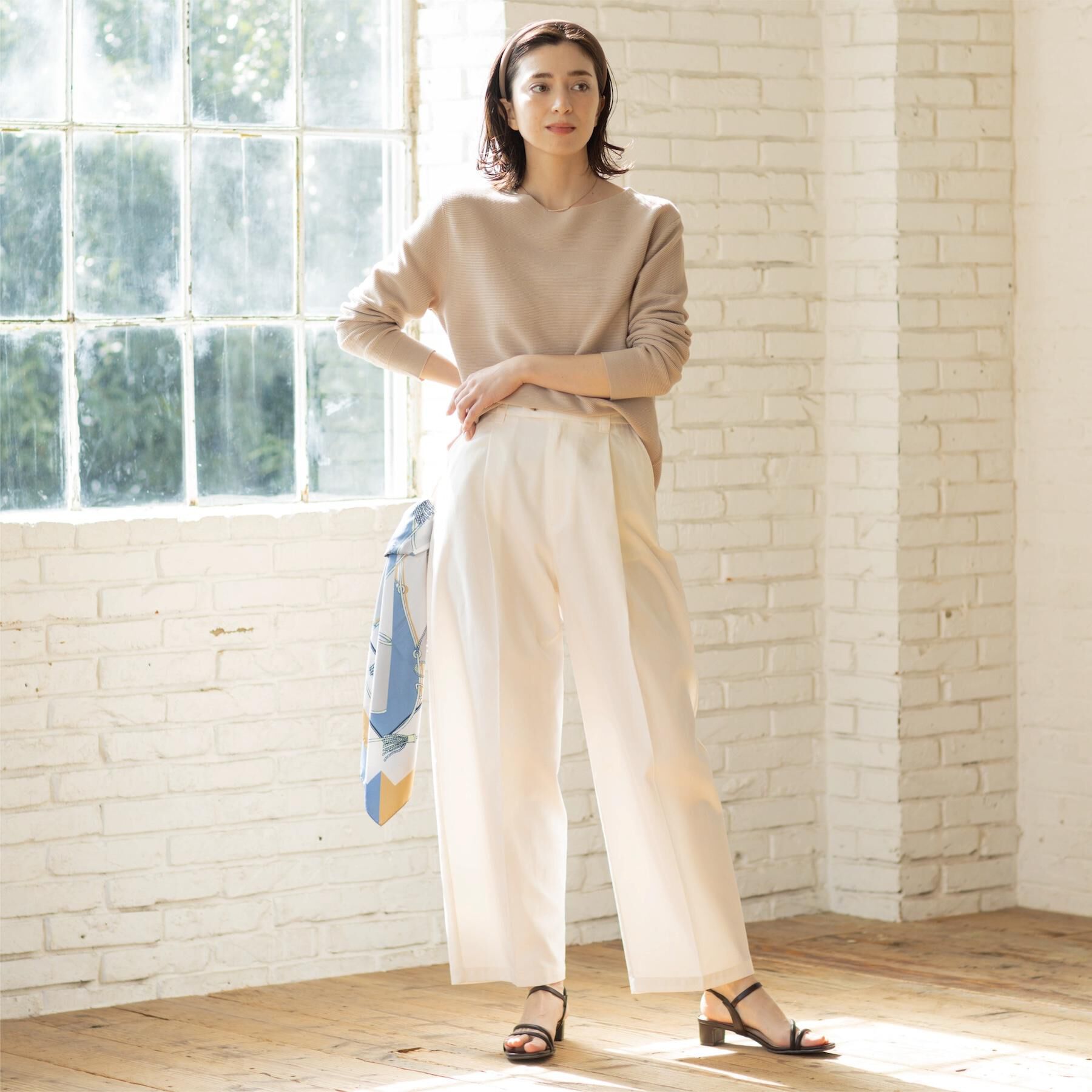 OPAQUE.CLIP「バレルレッグチノパンツ【洗濯機OK】」|その他|